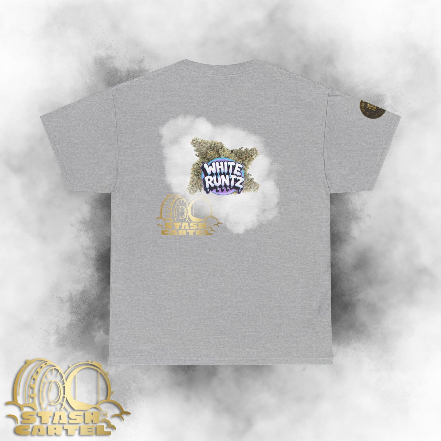 White Runtz Tee – Candy-Coated Gas King Unisex Cotton Tee