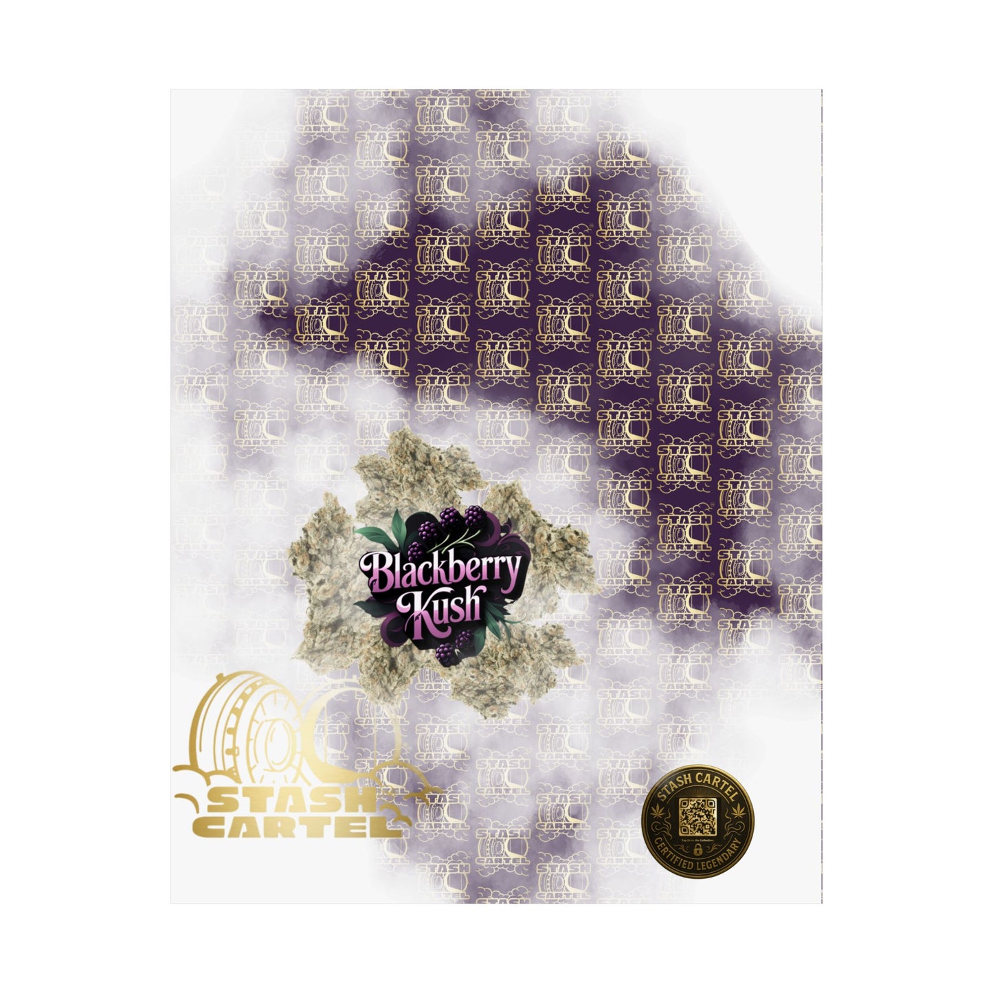 🫐 "Blackberry Kush" Midnight Indica Poster