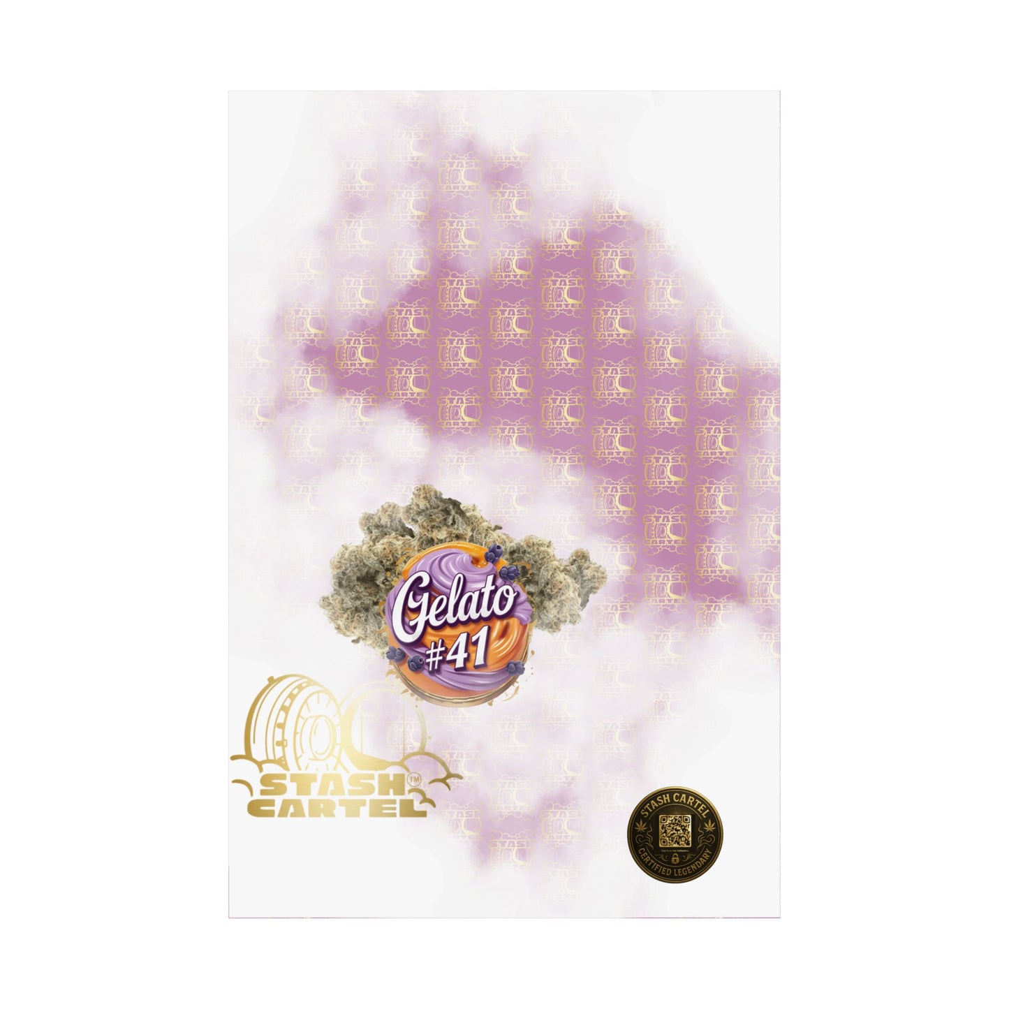 🍨👑 Gelato #41 Poster – Premium Hybrid Wall Art with Dessert Gas