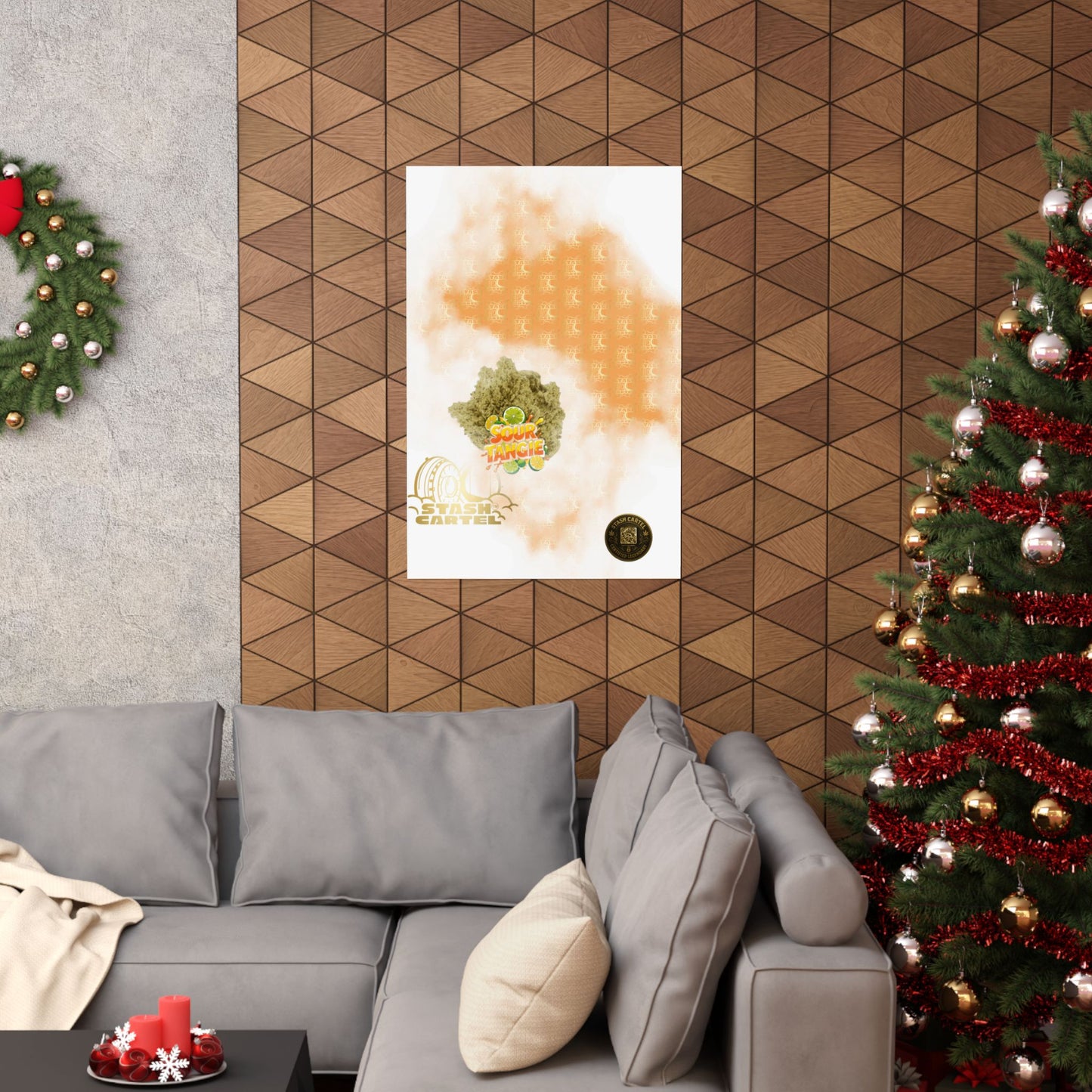 🍊⚡ Sour Tangie Poster – Citrus-Forward Sativa Poster with Diesel Drive