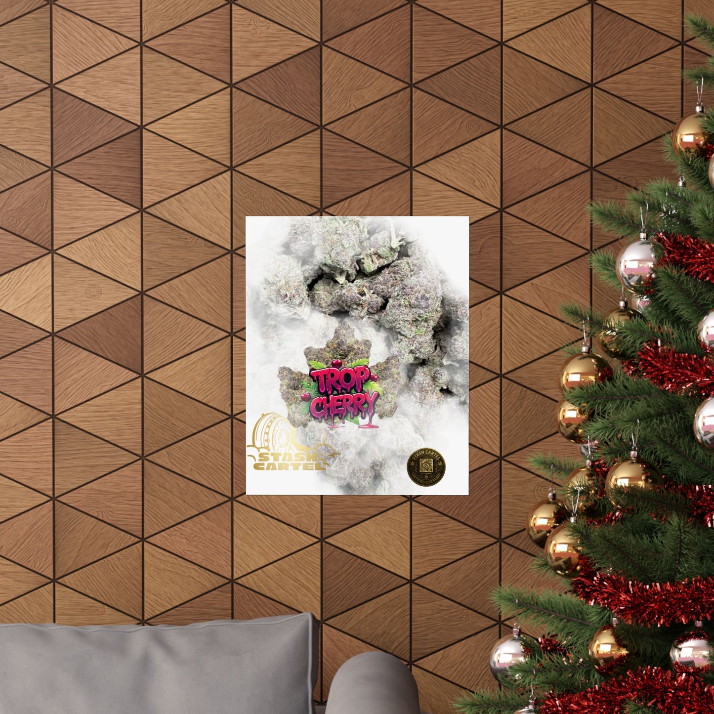 🍒⚡ Trop Cherry Poster – Sativa Poster for Sweet Energy & Focus