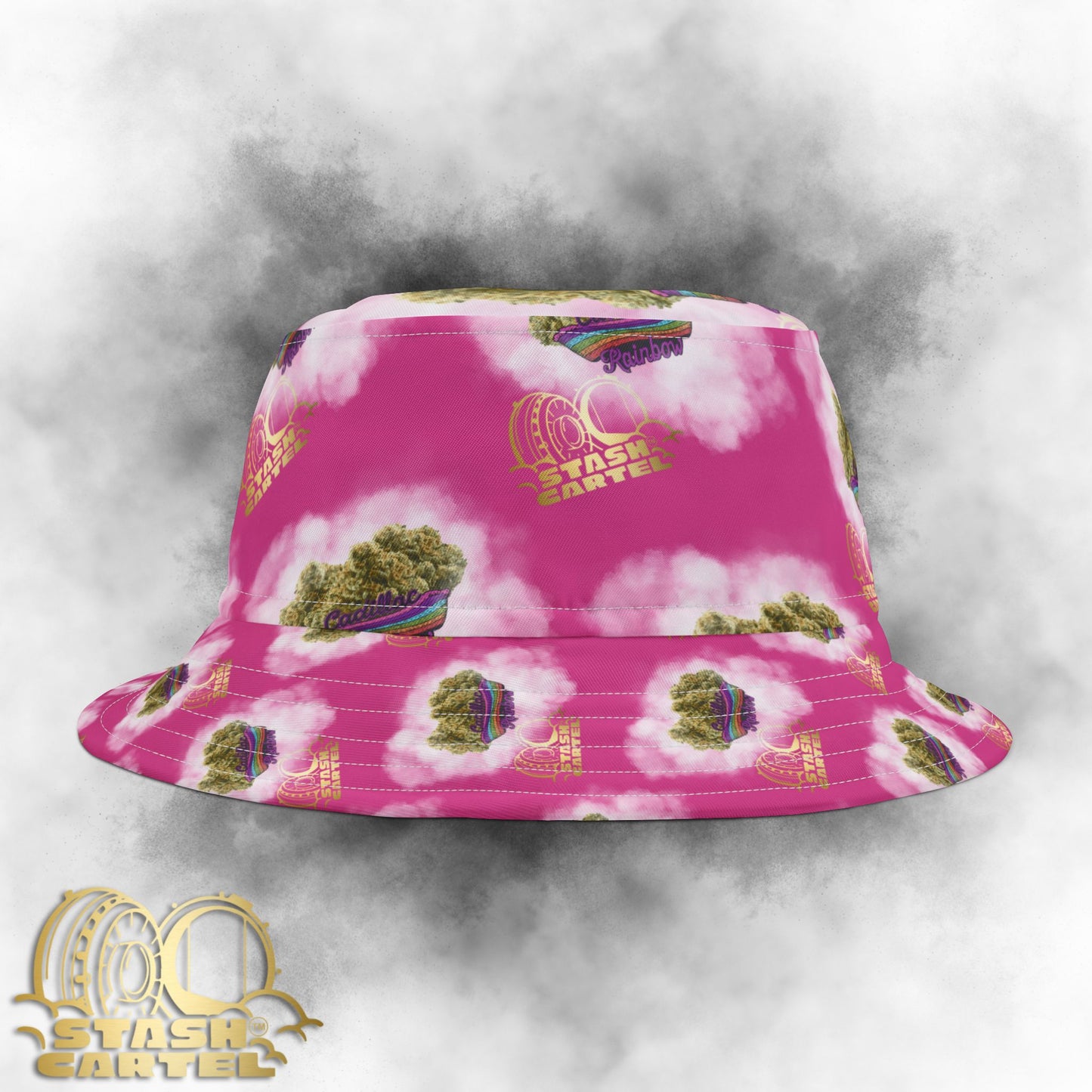 Cadillac Rainbow Bucket Hat – High-Speed Color Flex with Luxe Drip