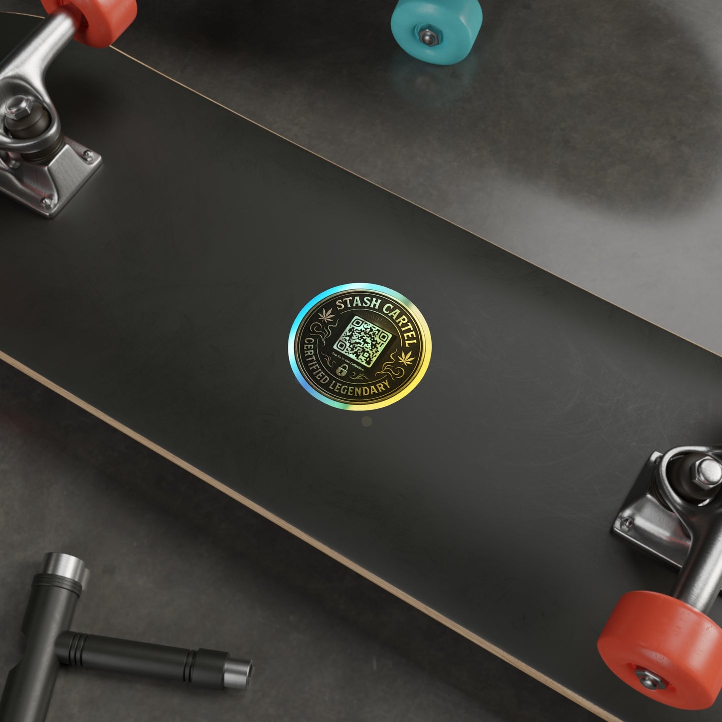 Stash Certified Legendary Seals — Holographic Die-Cut Stickers