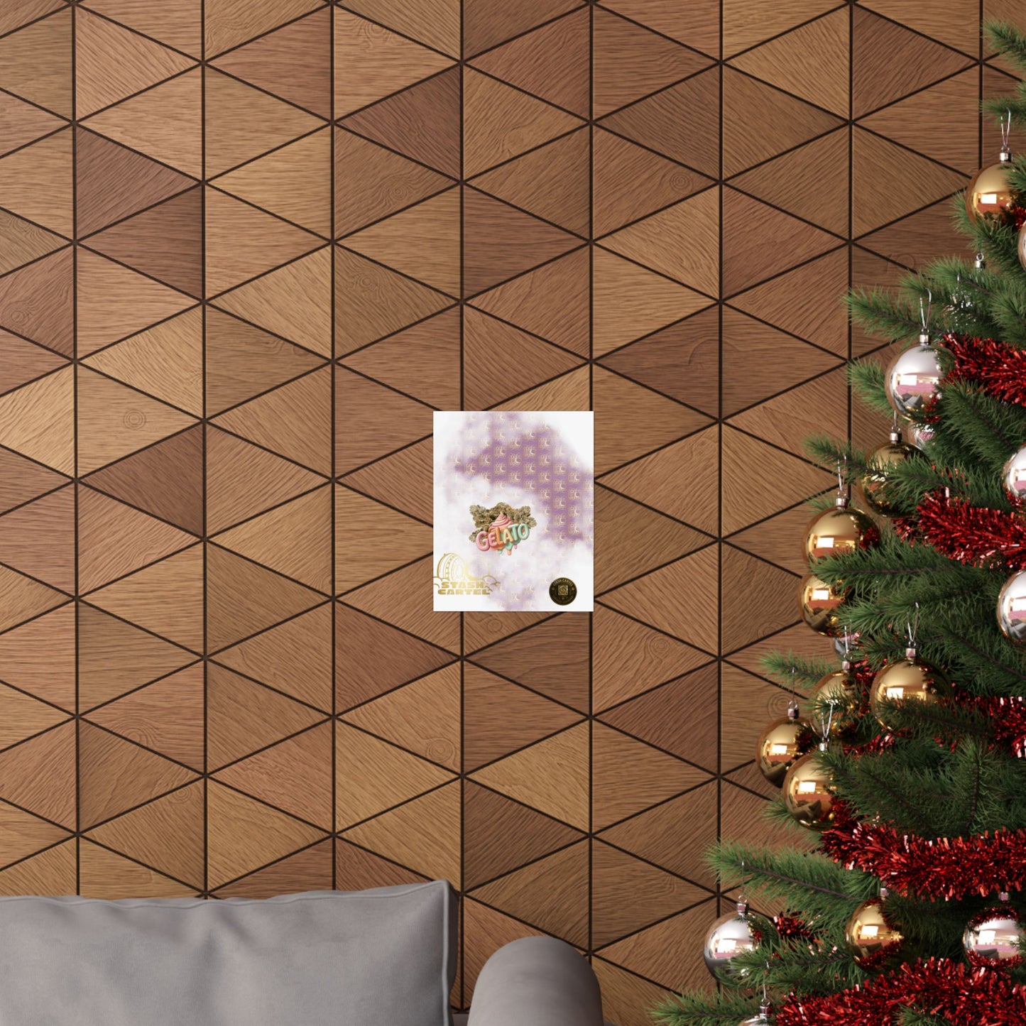 🍨 "Gelato" Strain Poster – Creamy Cannabis Wall Print with Smooth Vibes