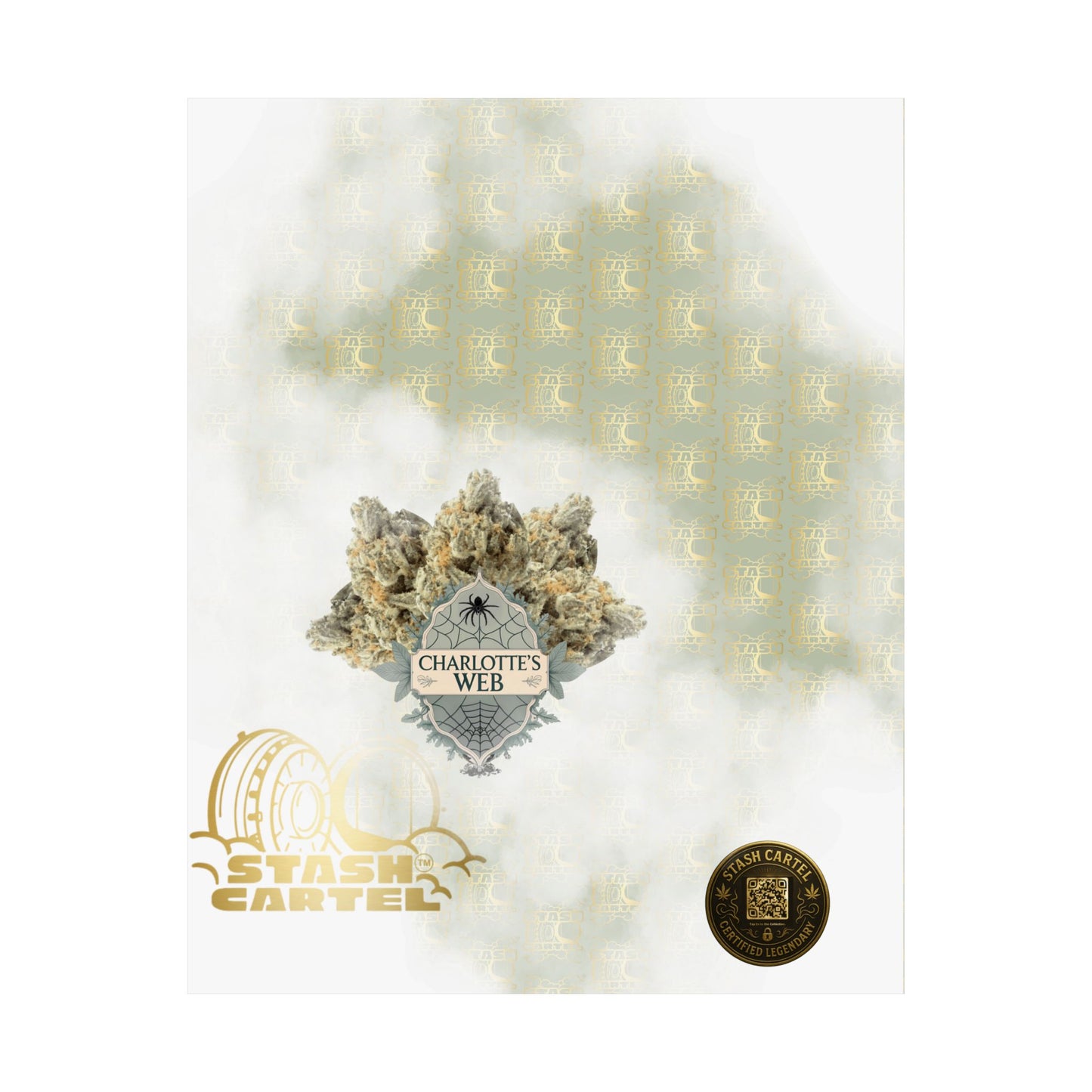 🕸️🌱 Charlotte’s Web Poster – High-CBD Wellness Wall Art with Purpose