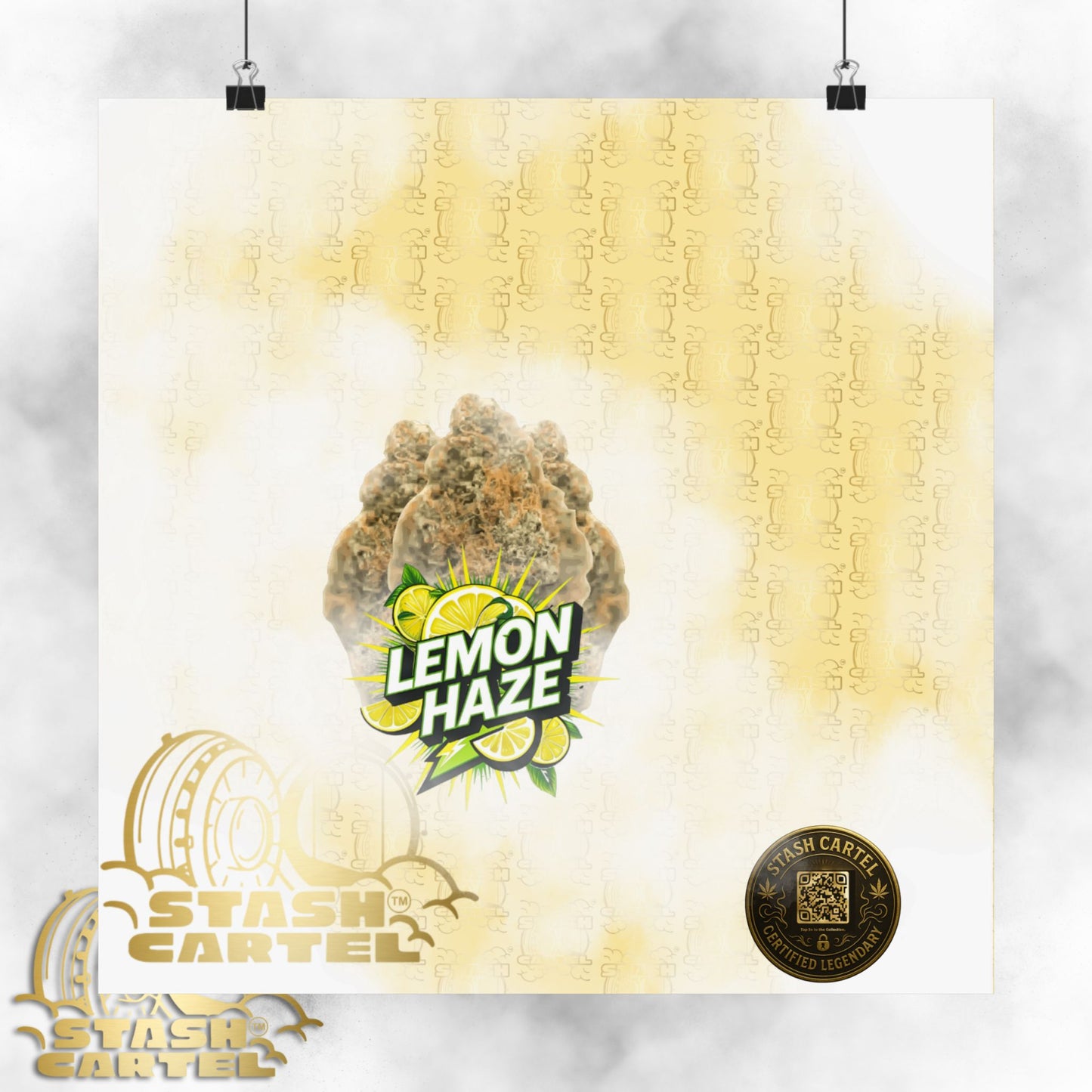 ☀️🍋 Lemon Haze Poster – Bright Citrus Sativa Poster for Focus & Clarity