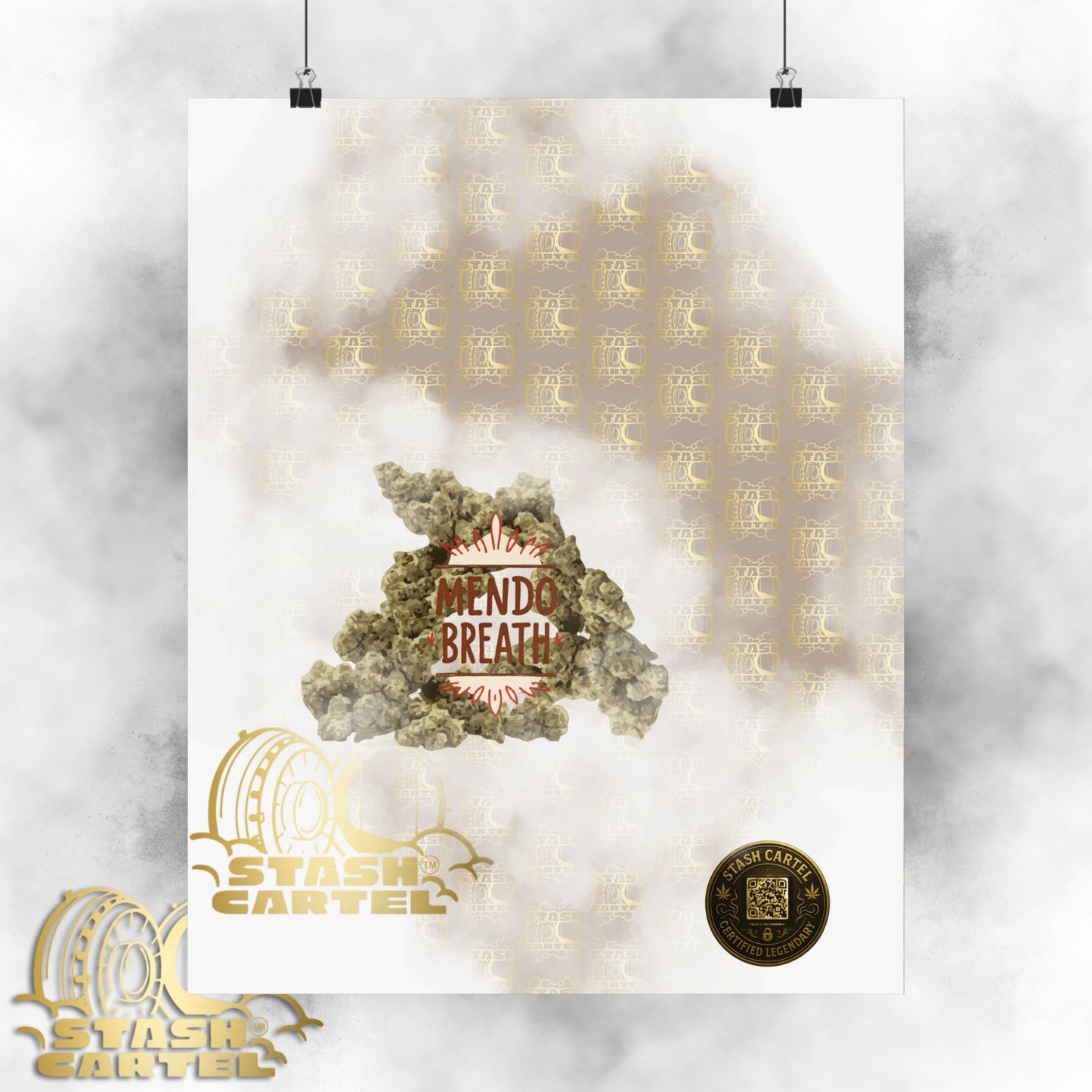 🌲💨 Mendo Breath Poster – Sweet Gas Wall Art with NorCal Indica Power