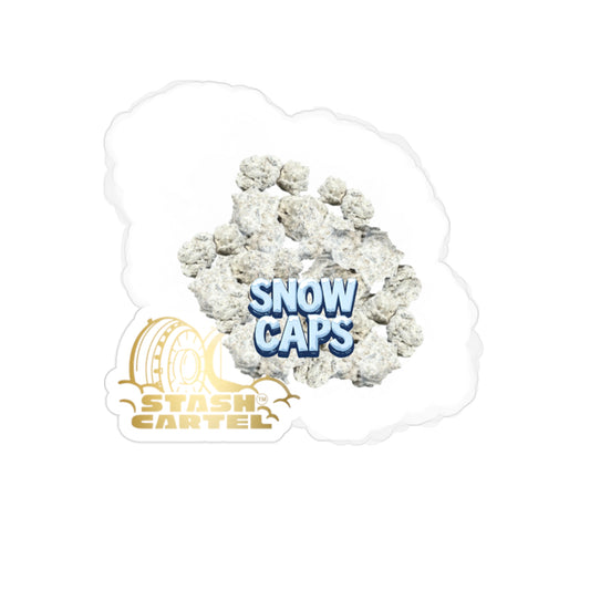 Snow Caps Transparent Outdoor Sticker – Cannabis Lifestyle Merch