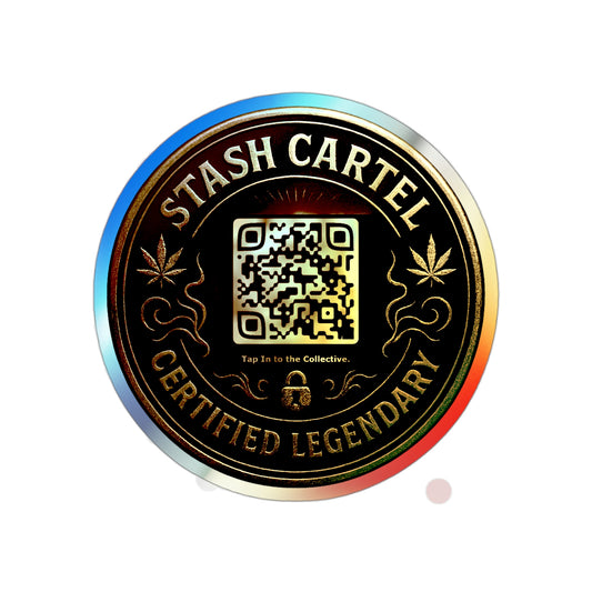 Stash Certified Legendary Seals — Holographic Die-Cut Stickers