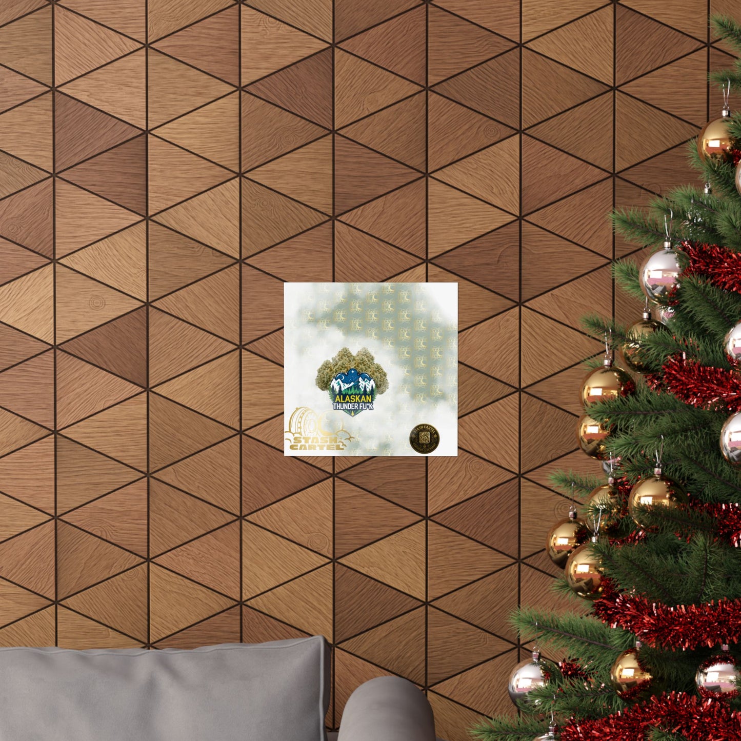 ❄️💨 Alaskan Thunder Fuck Poster – Cold Sativa Energy for Wild Minds