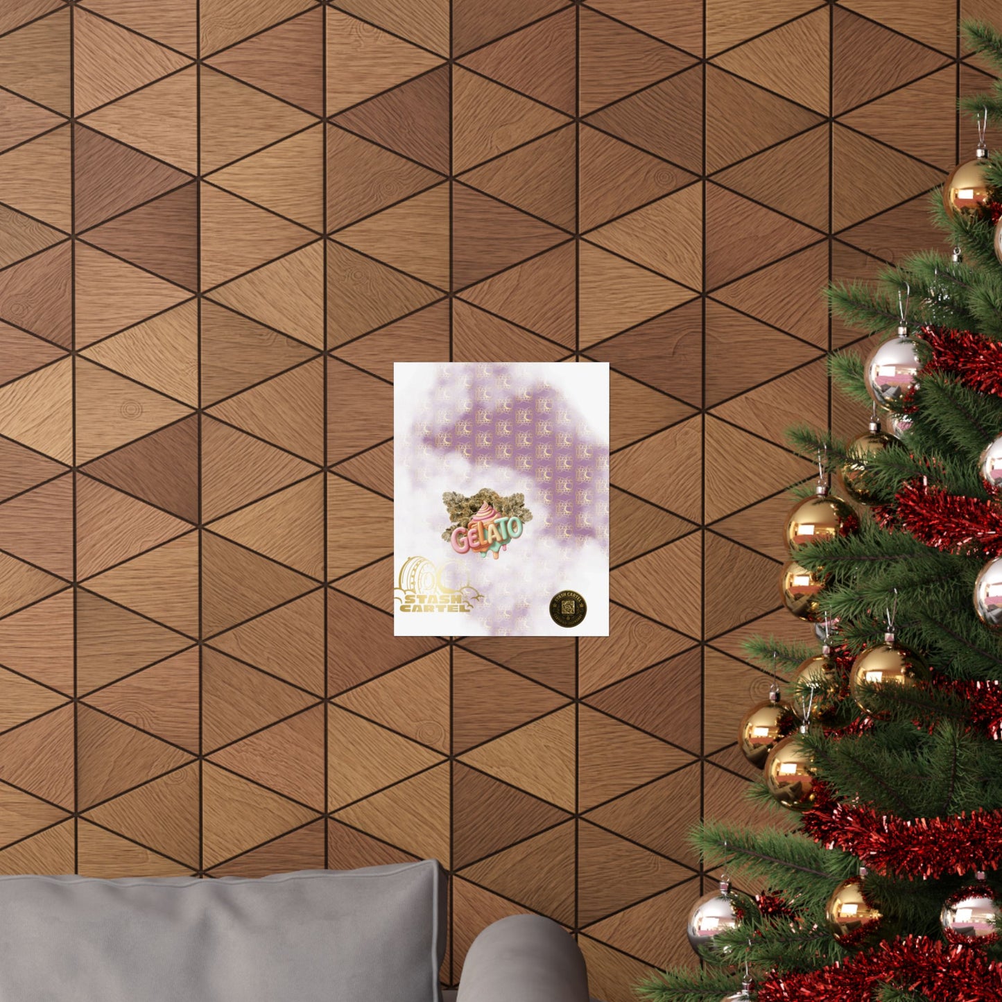 🍨 "Gelato" Strain Poster – Creamy Cannabis Wall Print with Smooth Vibes