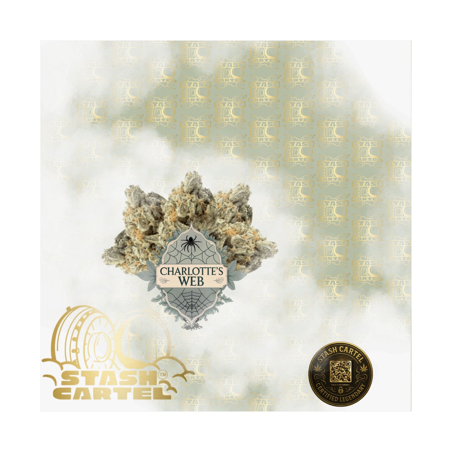🕸️🌱 Charlotte’s Web Poster – High-CBD Wellness Wall Art with Purpose