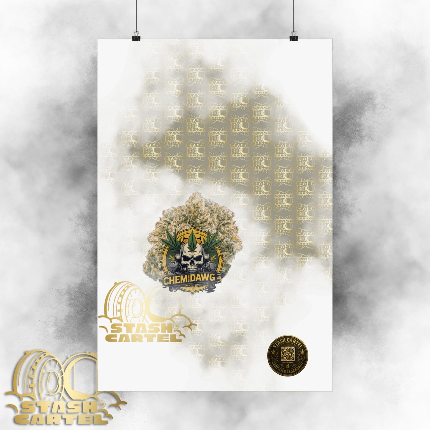 🧪⛽ Chemdawg Poster – Classic Gas Strain Wall Art with Heavy Hybrid Energy