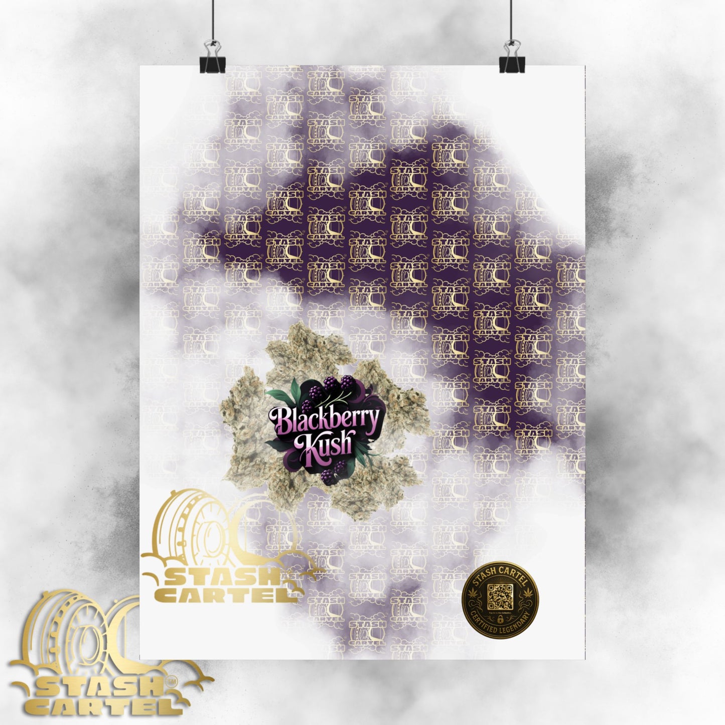 🫐 "Blackberry Kush" Midnight Indica Poster