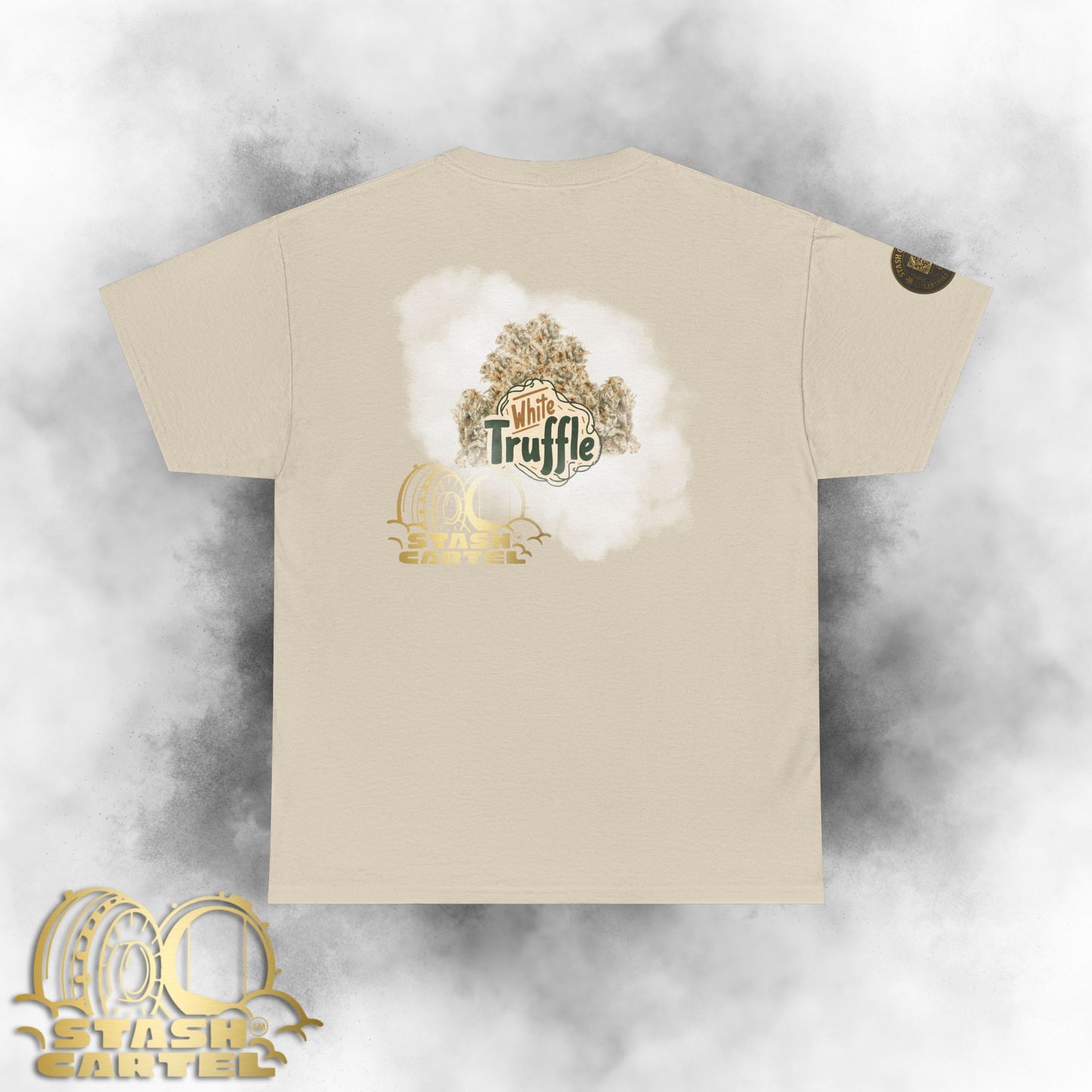 White Truffle Tee – Funky Gas Luxury Unisex Cotton Tee