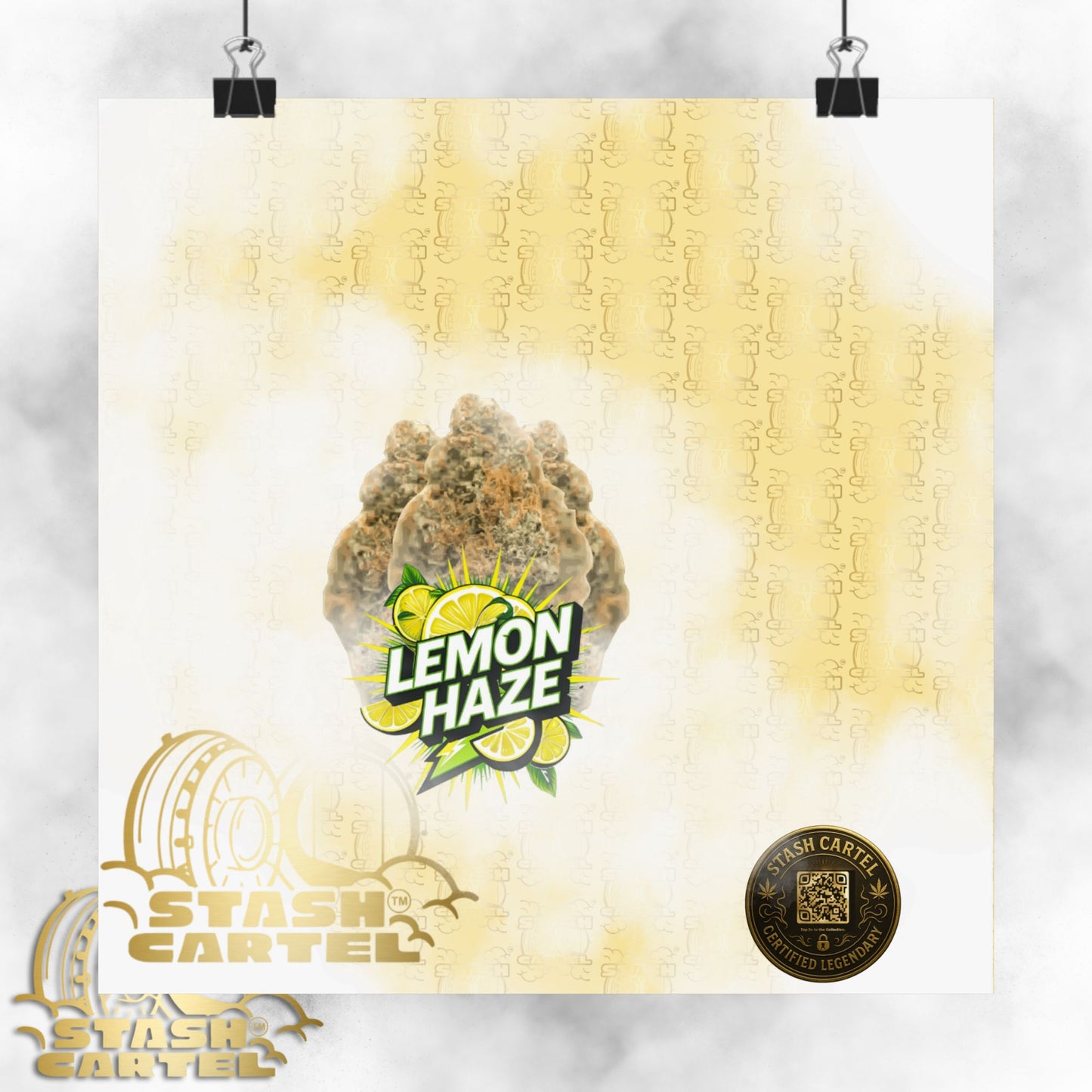 ☀️🍋 Lemon Haze Poster – Bright Citrus Sativa Poster for Focus & Clarity