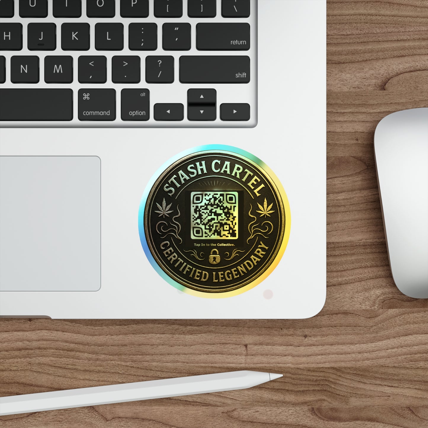 Stash Certified Legendary Seals — Holographic Die-Cut Stickers