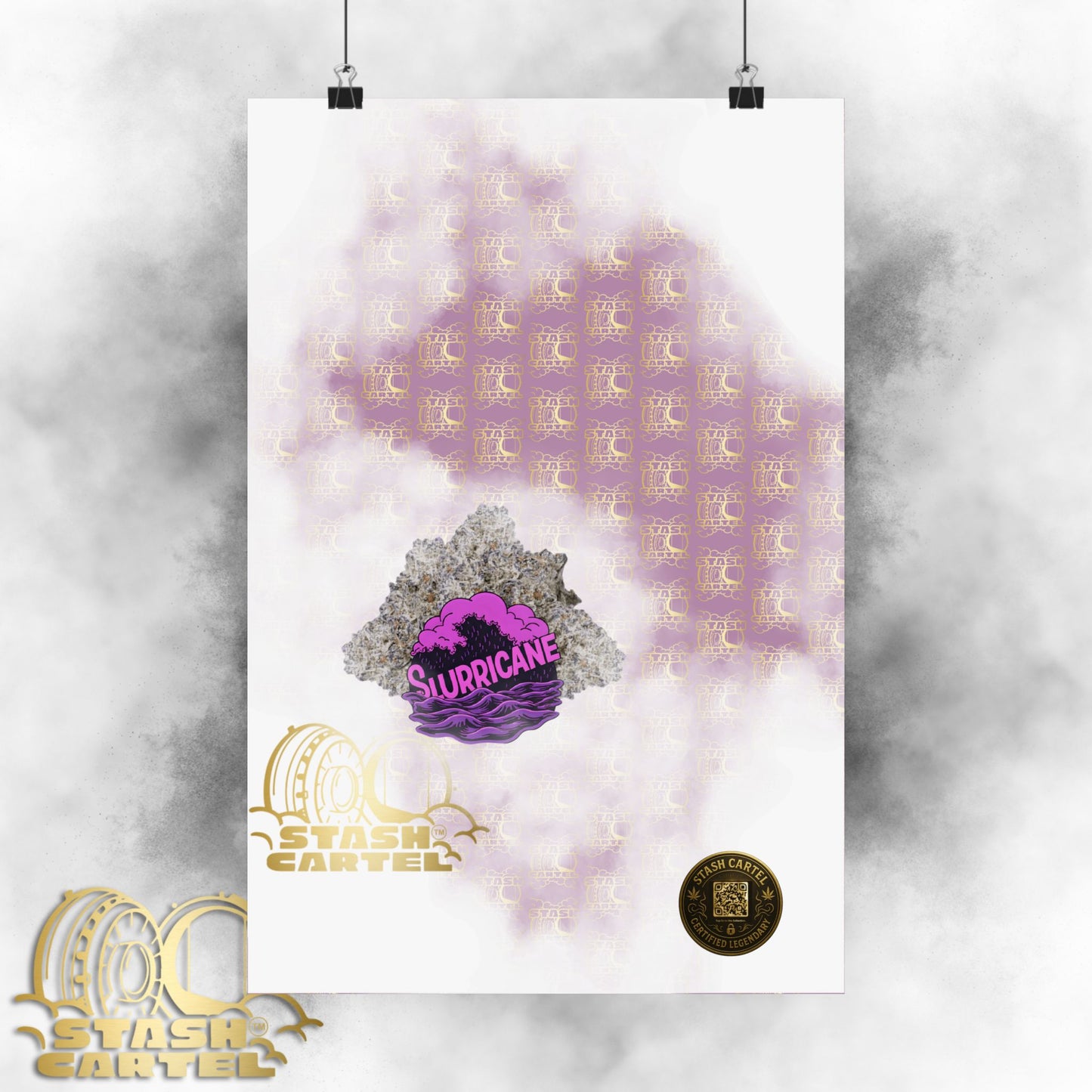 🌪️💜 Slurricane Poster – Indica Power Poster with Creamy Grape Terps
