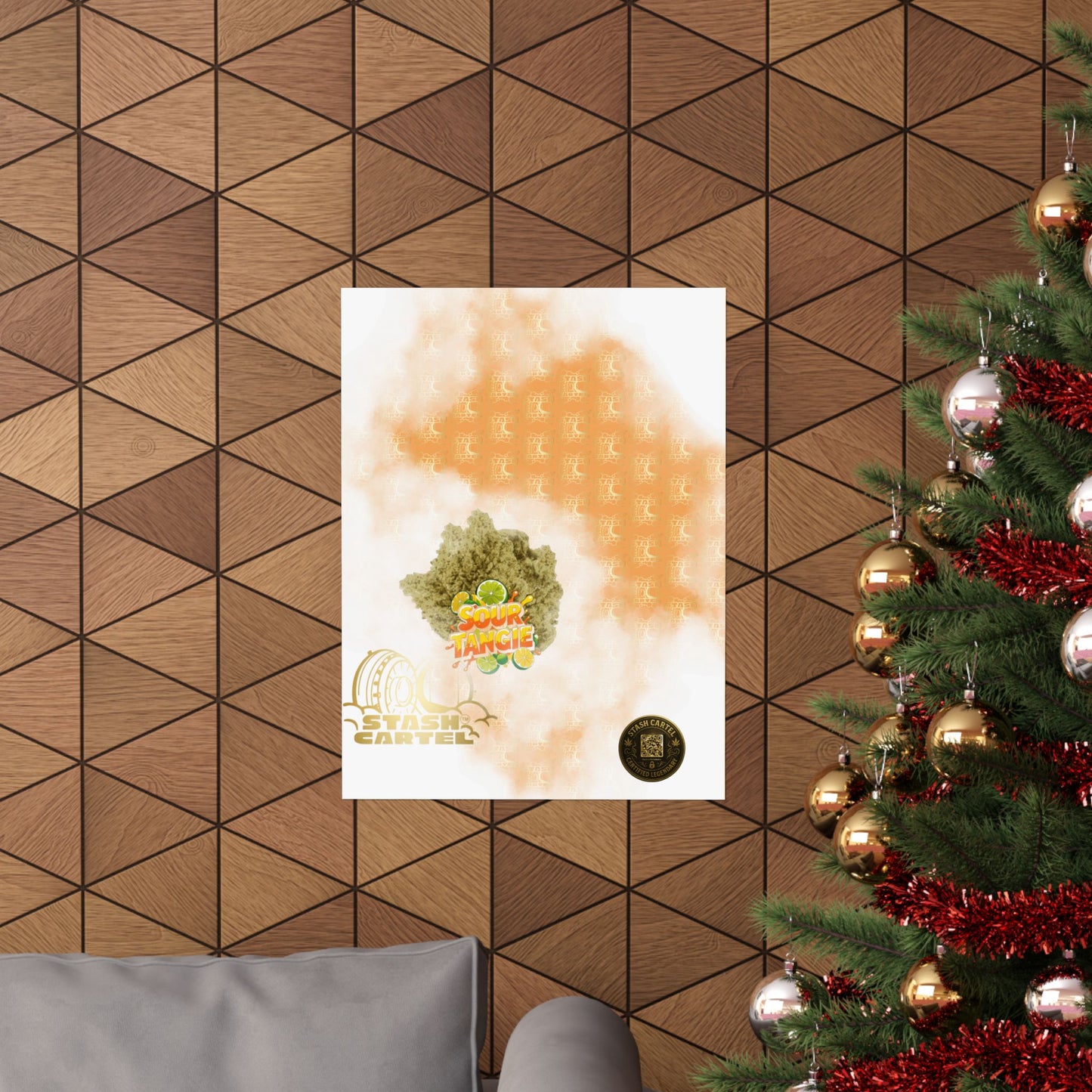 🍊⚡ Sour Tangie Poster – Citrus-Forward Sativa Poster with Diesel Drive