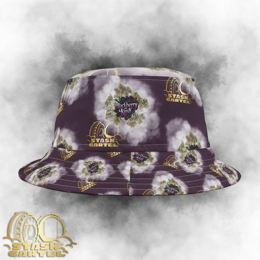 Blackberry Kush Bucket Hat – Deep Purple Drip with Relaxed Luxury