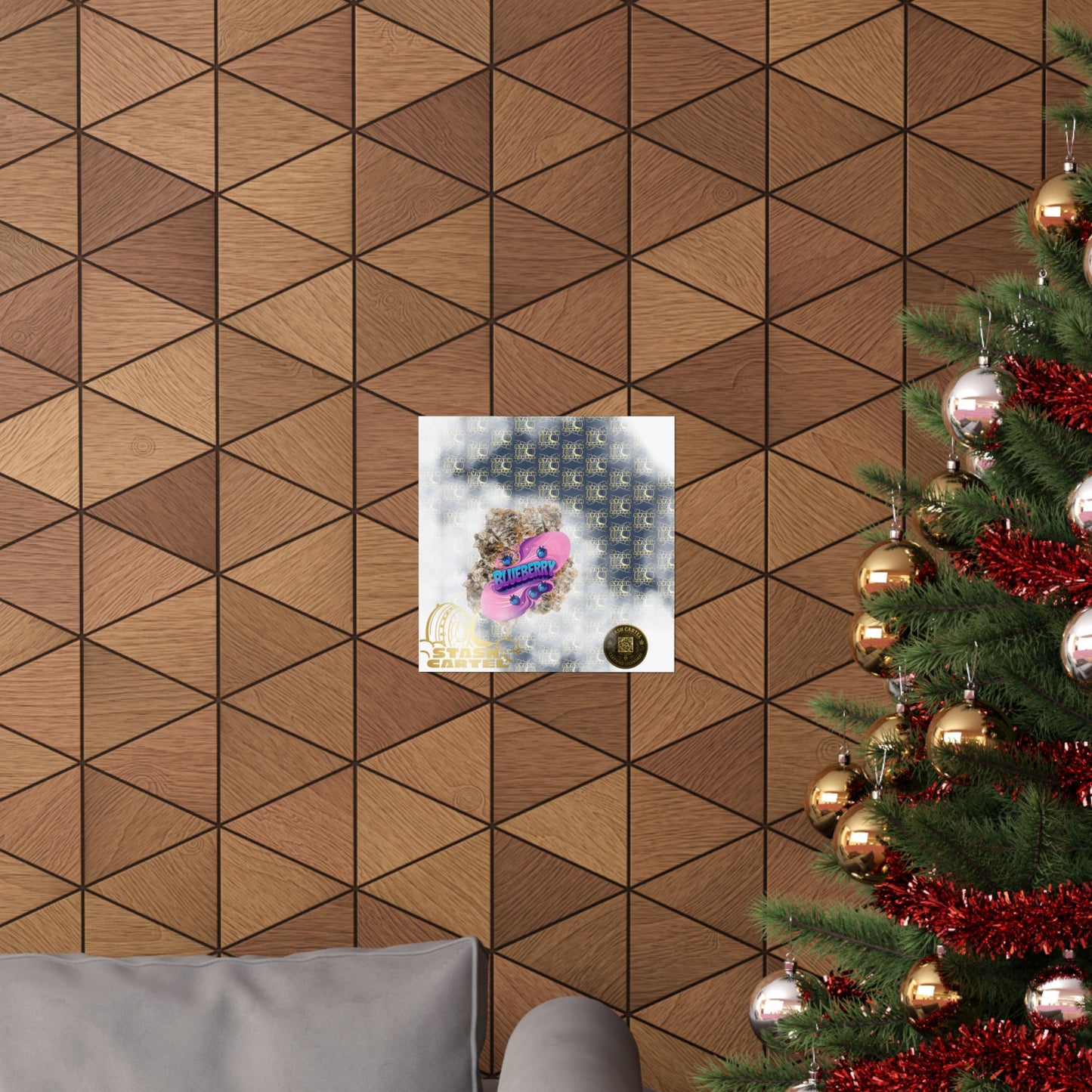🫐🎶 Blueberry Poster – Classic Indica Poster Packed with Fruity Nostalgia