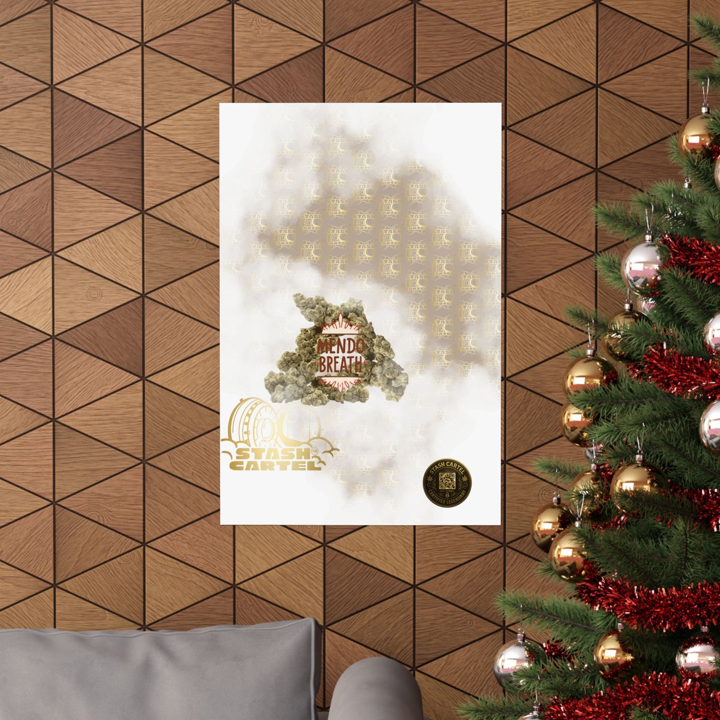 🌲💨 Mendo Breath Poster – Sweet Gas Wall Art with NorCal Indica Power