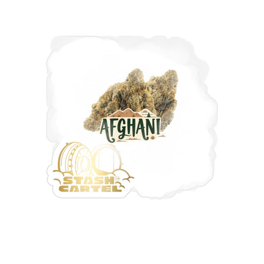 Afghani Transparent Outdoor Sticker – Cannabis Lifestyle Collectible