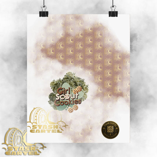 Girl Scout Cookies Legendary Hybrid Poster Art – Sweet & Loud Cannabis Decor