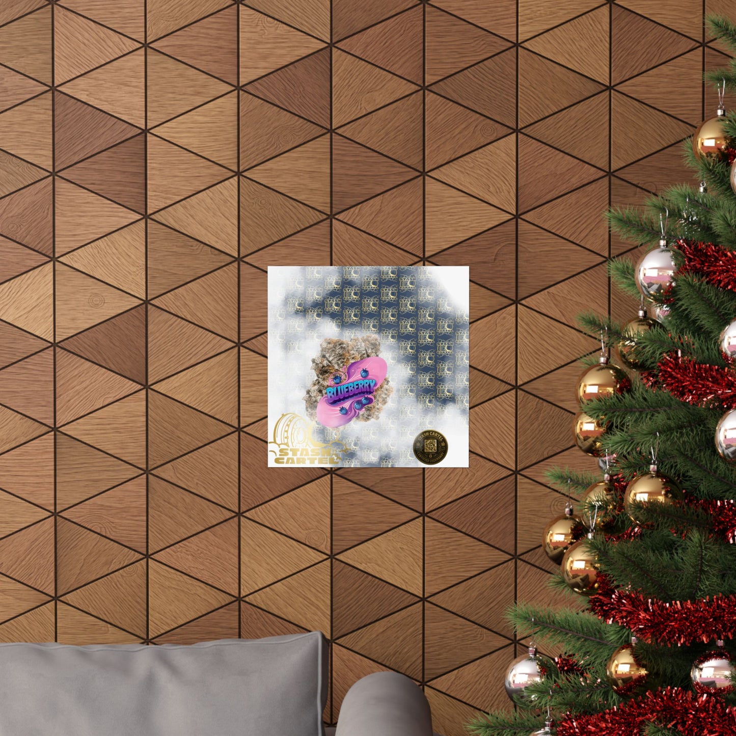 🫐🎶 Blueberry Poster – Classic Indica Poster Packed with Fruity Nostalgia