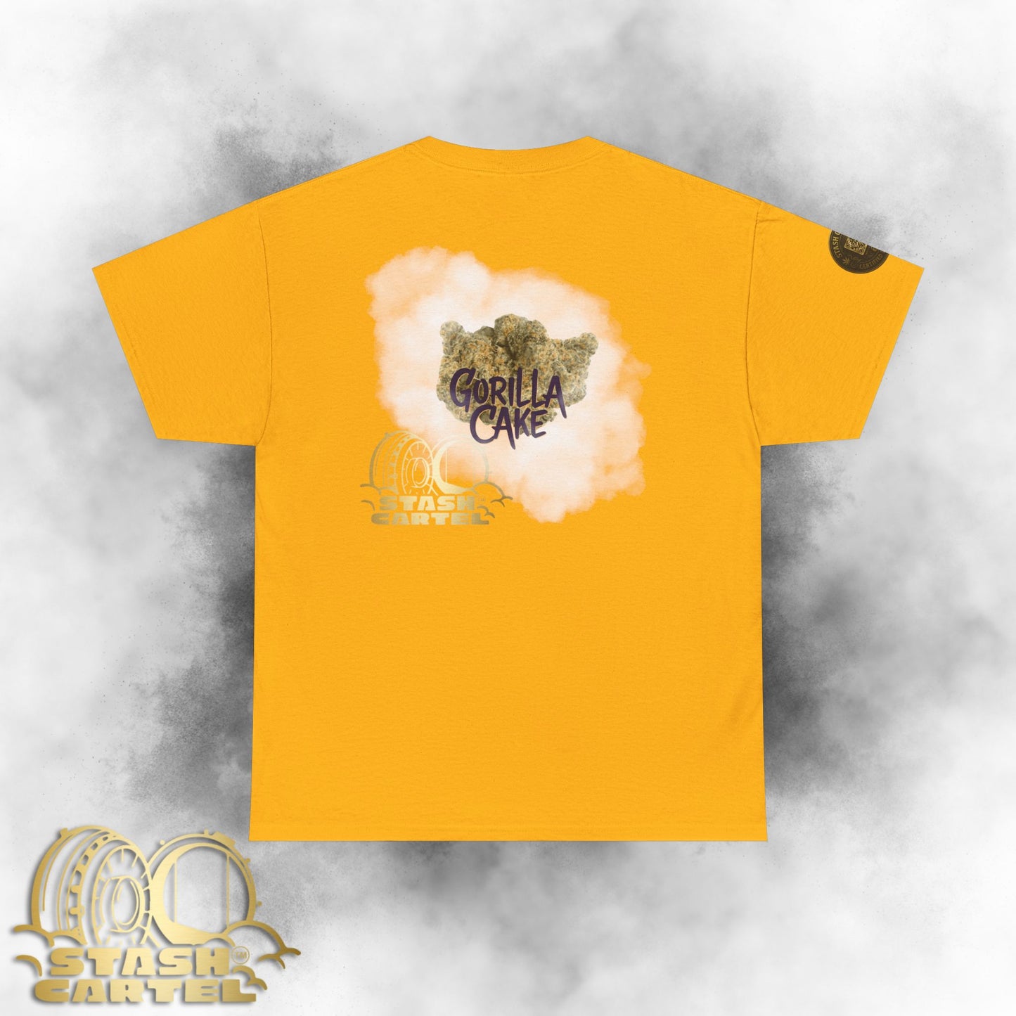 Gorilla Cake Tee – Hybrid Strength, Frosted Kush Unisex Heavy Cotton Tee