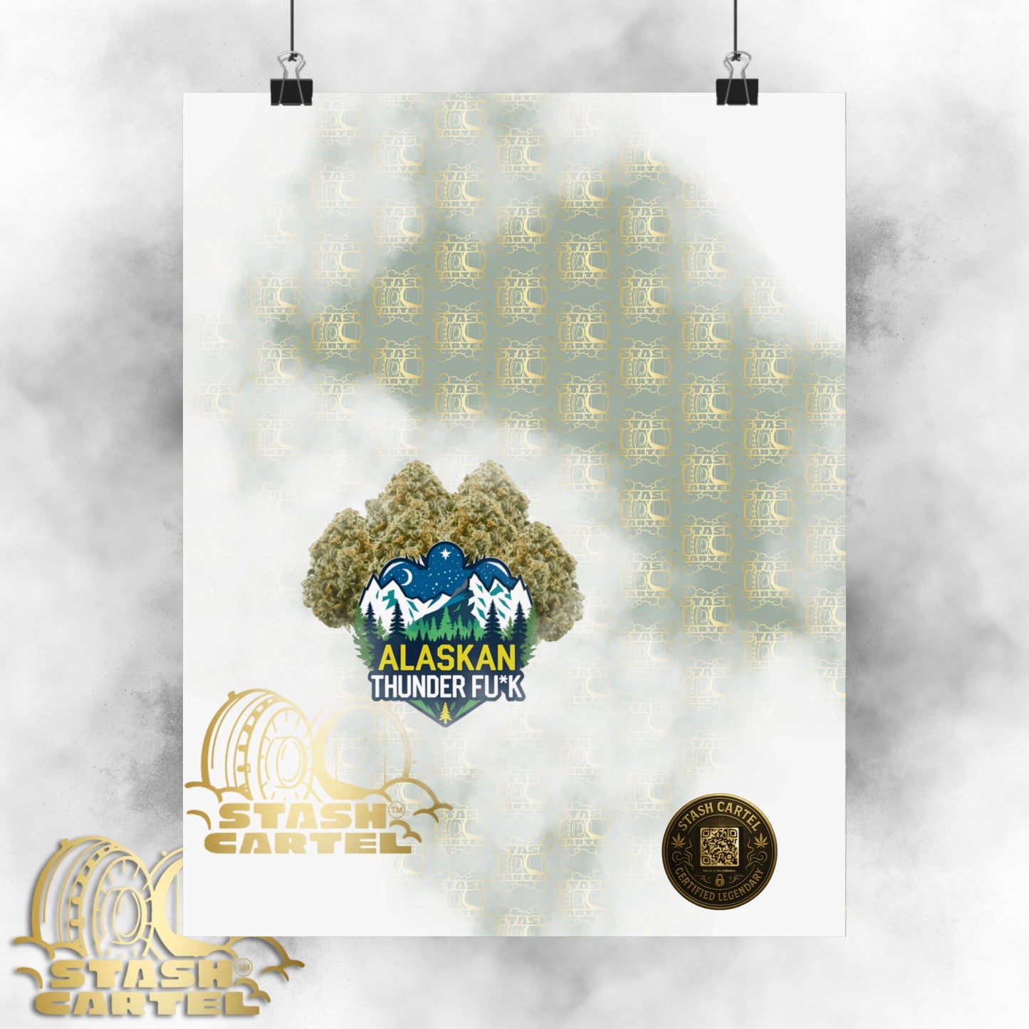 ❄️💨 Alaskan Thunder Fuck Poster – Cold Sativa Energy for Wild Minds