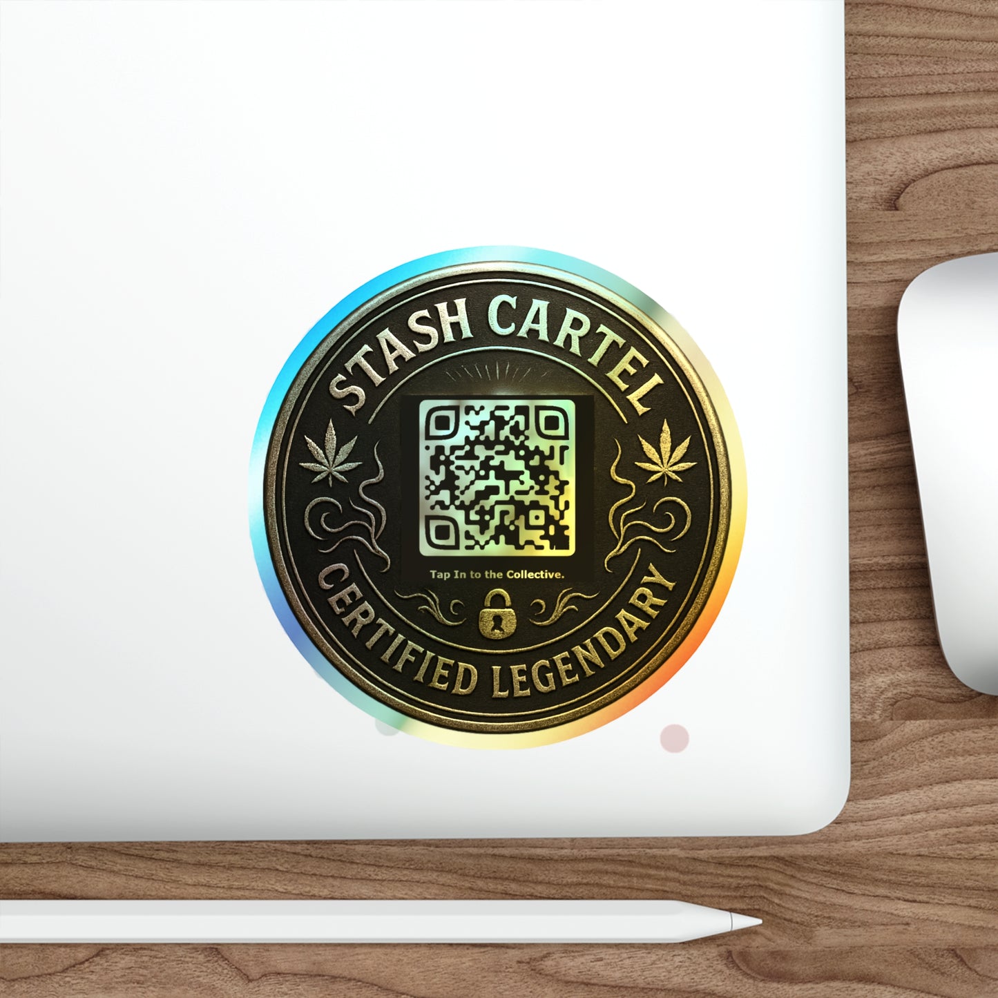 Stash Certified Legendary Seals — Holographic Die-Cut Stickers