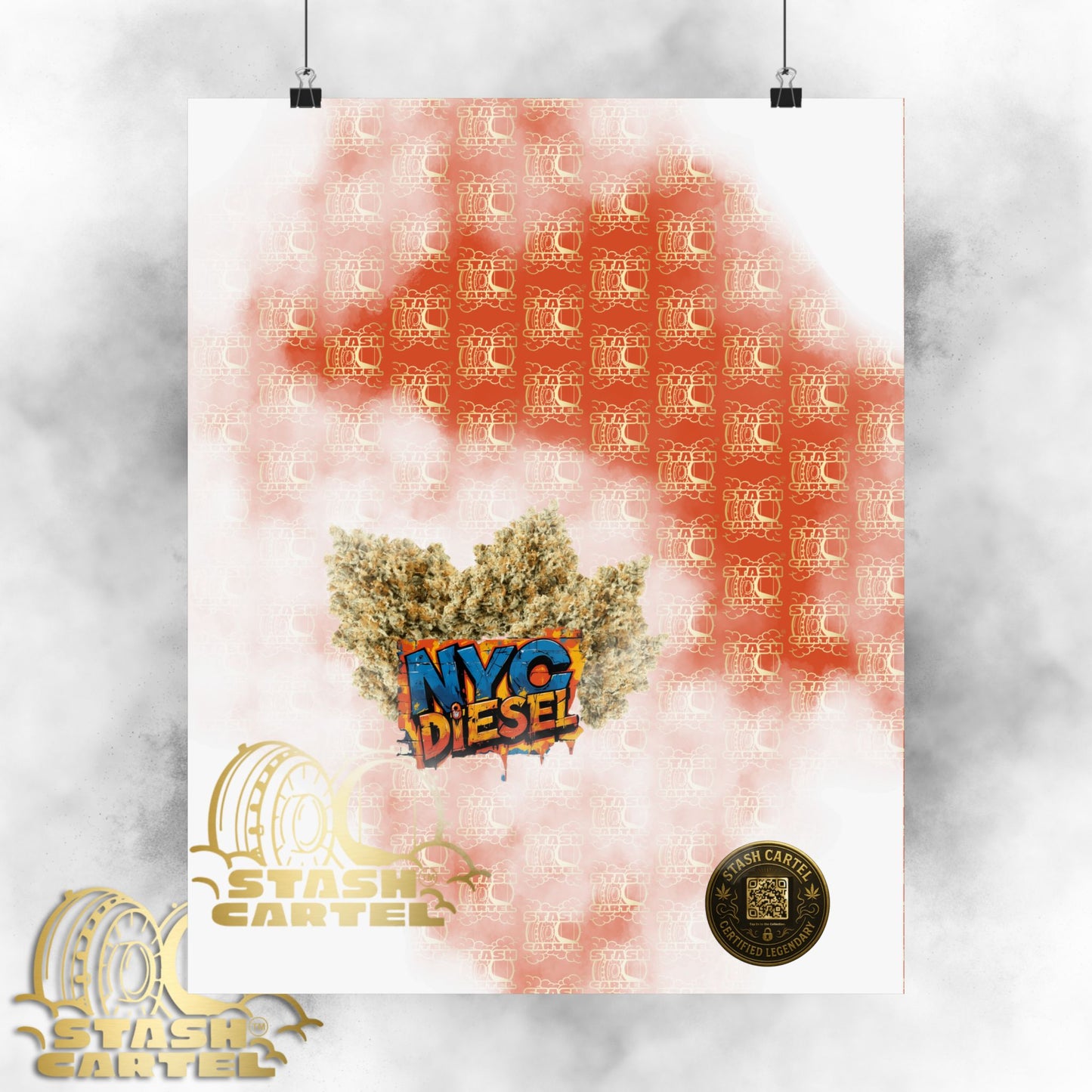 🗽⛽ NYC Diesel Poster – Iconic Sativa-Dominant Hybrid with Grapefruit Citrus & East Coast Funk