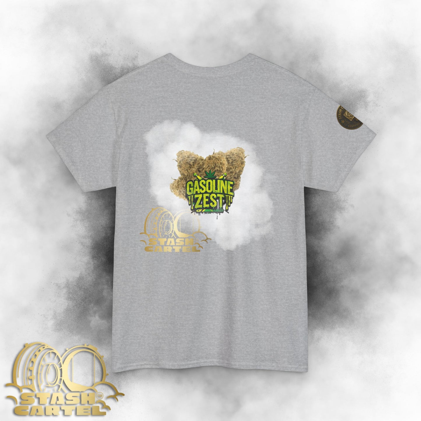 Gasoline Zest Tee – Citrus-Fueled Power Unisex Cotton Tee