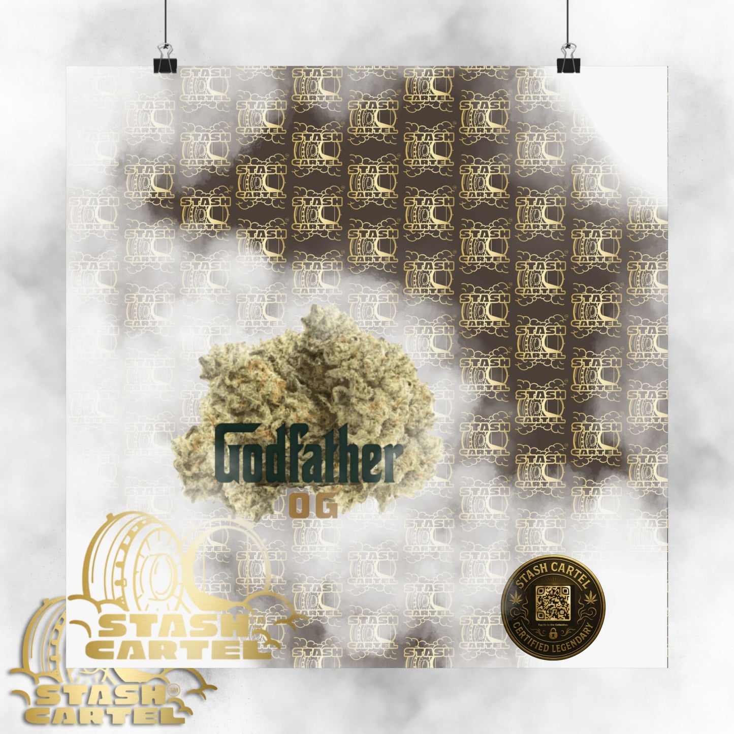 🕴️💨 "Godfather OG" Indica Poster – The Don of Heavy OGs