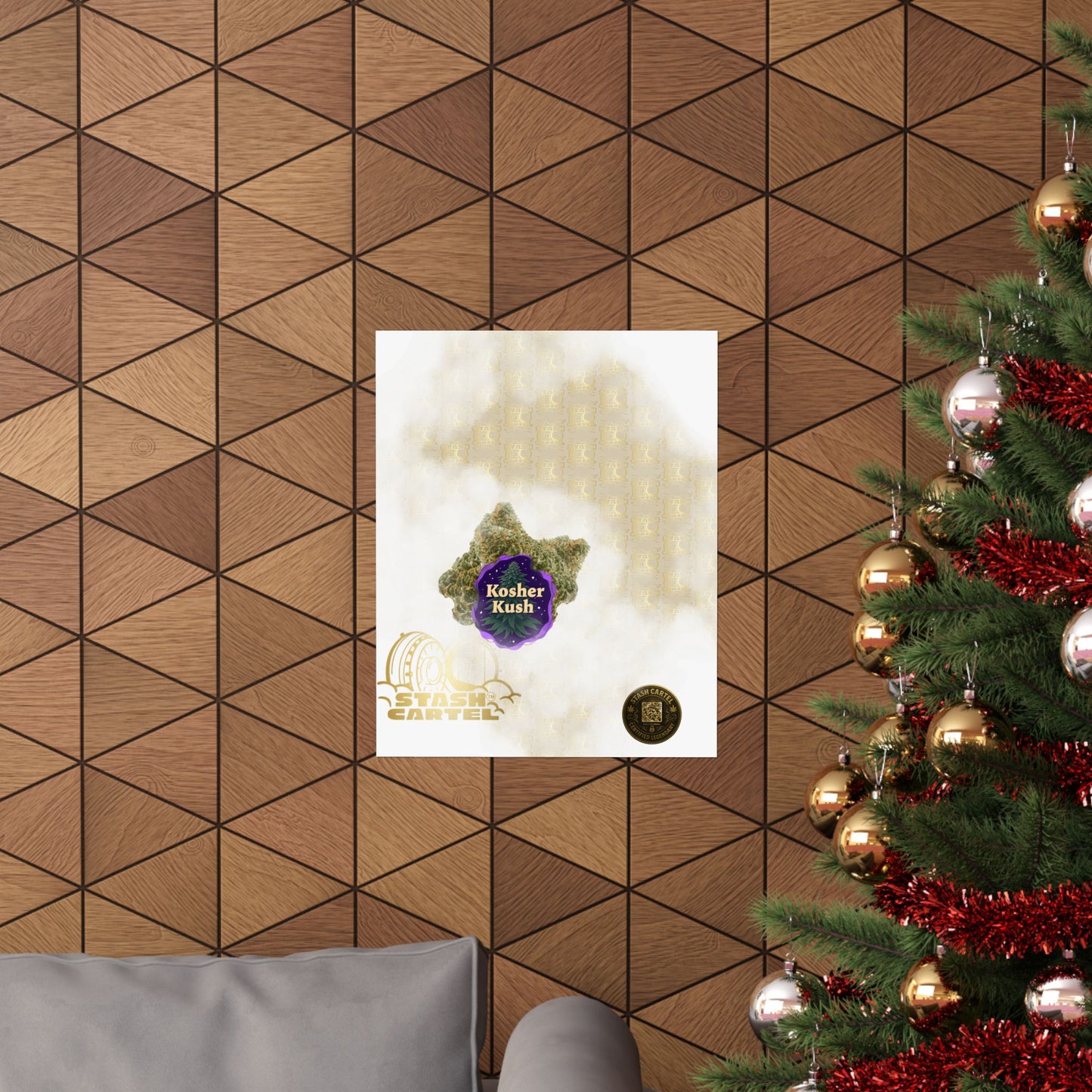 ✡️🌿 Kosher Kush Poster – Sacred Indica Poster with Award-Winning Gas