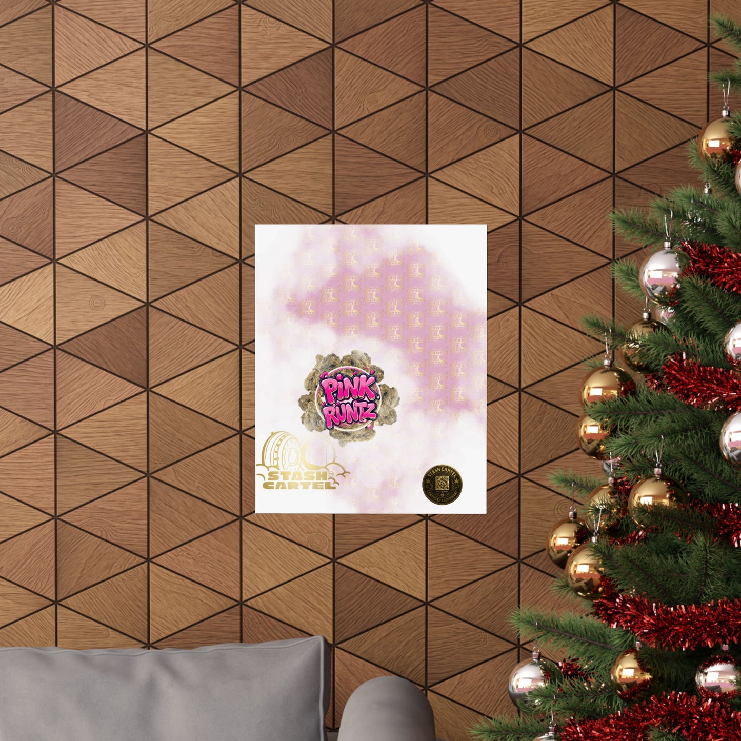 🎀🍭 Pink Runtz Poster – Designer Candy Gas Wall Art with Hybrid Bliss