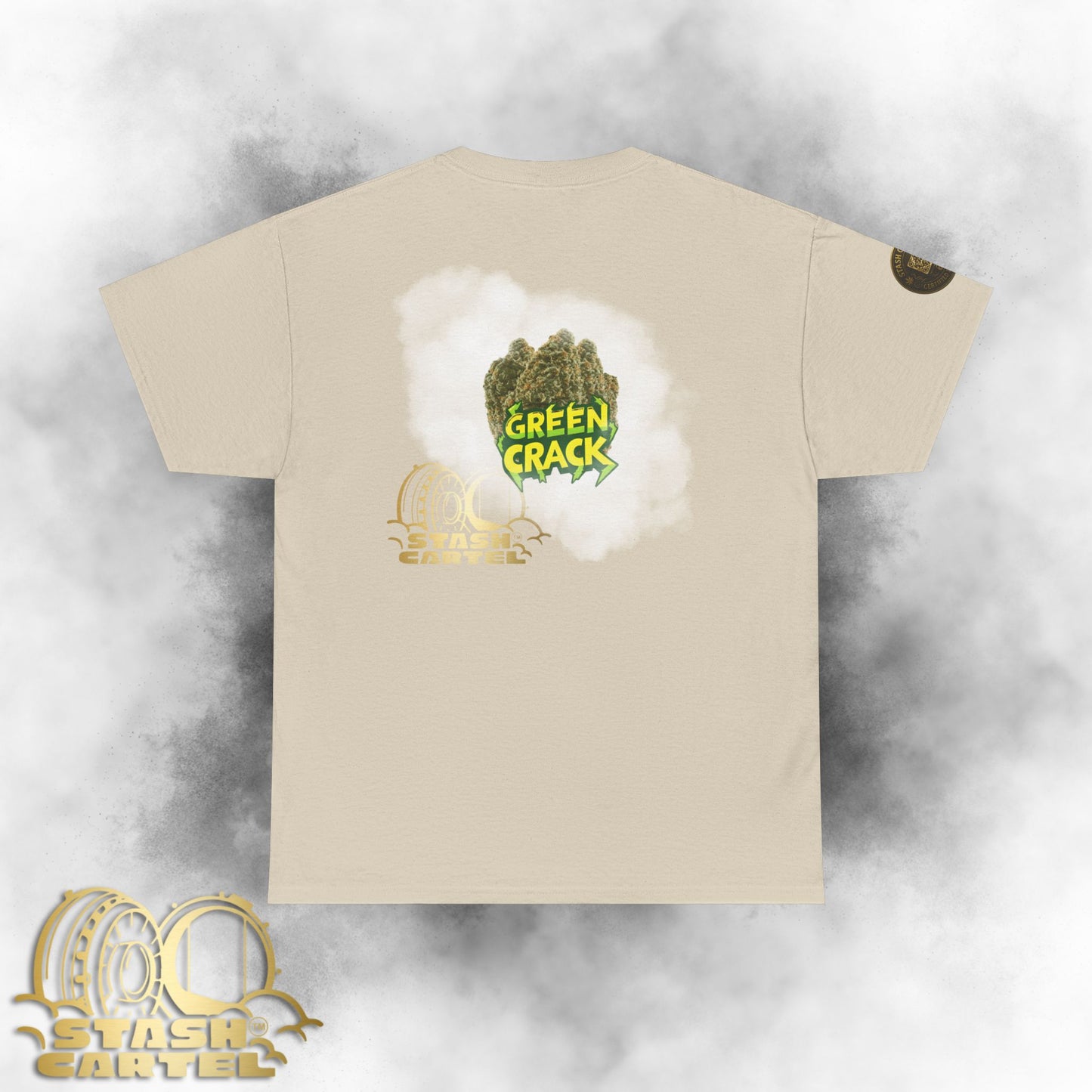 Green Crack Tee – Electric Citrus Wake-Up Unisex Heavy Cotton Tee