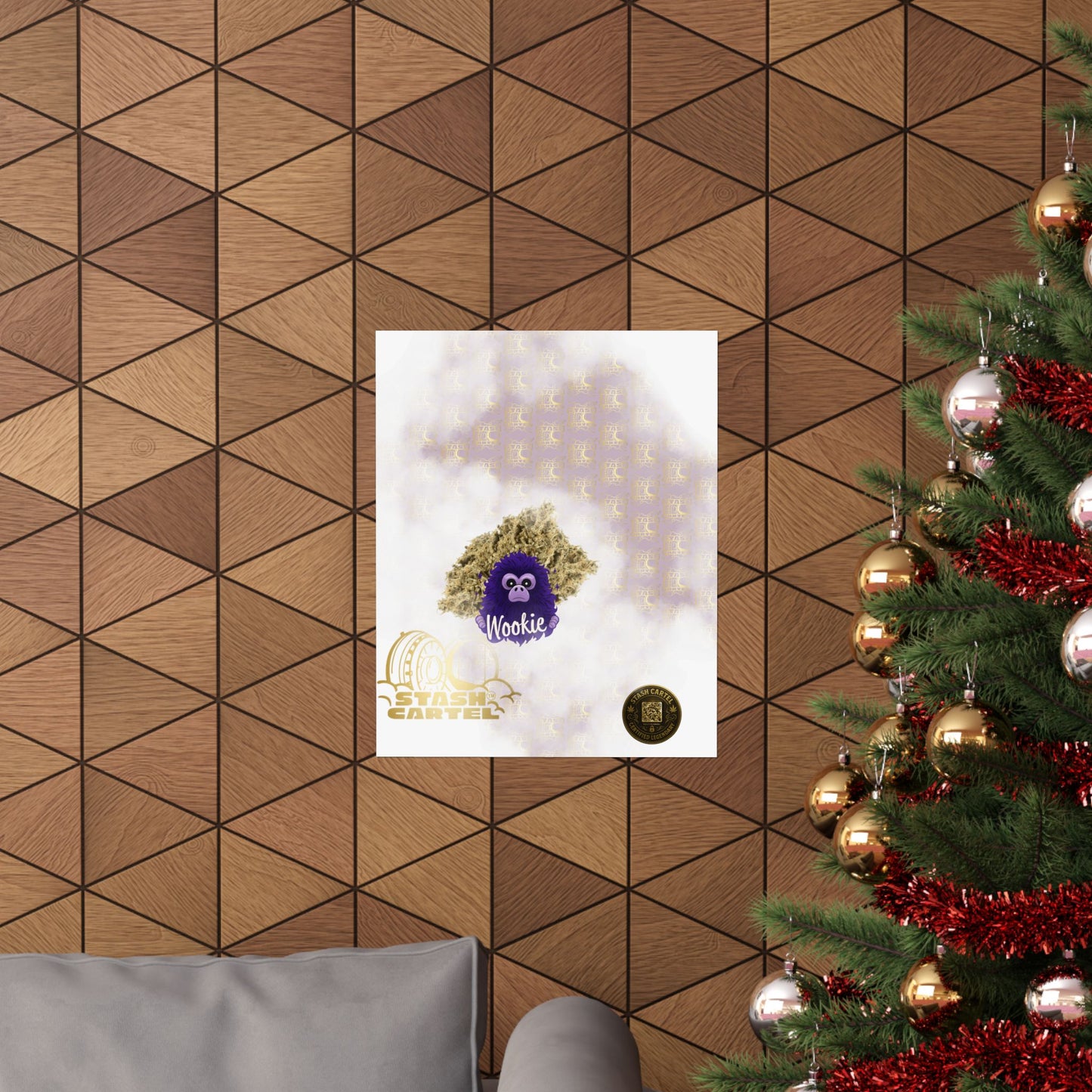 🧝‍♂️🌌 Wookie Poster – Psychedelic Funk Wall Art with Deep Indica Terps