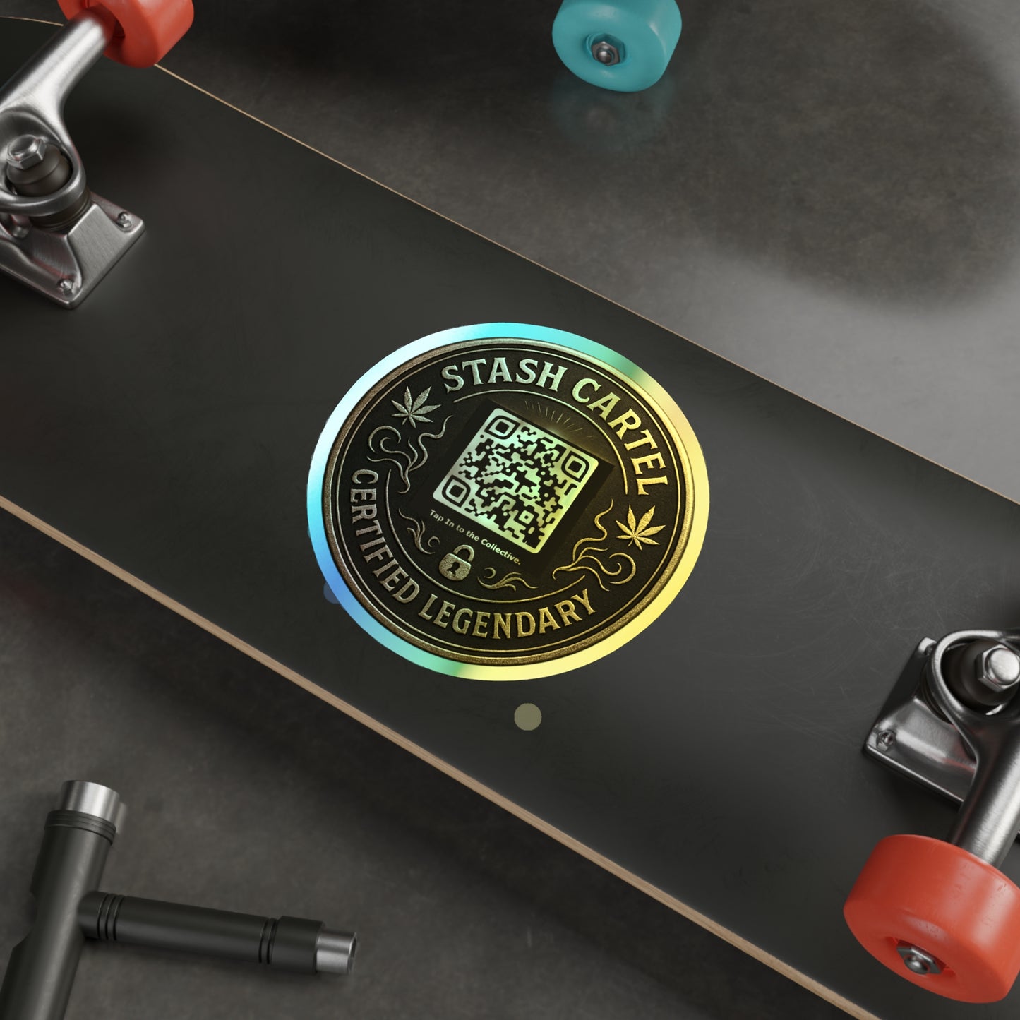Stash Certified Legendary Seals — Holographic Die-Cut Stickers