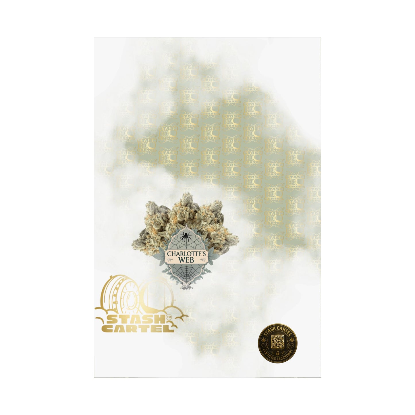 🕸️🌱 Charlotte’s Web Poster – High-CBD Wellness Wall Art with Purpose
