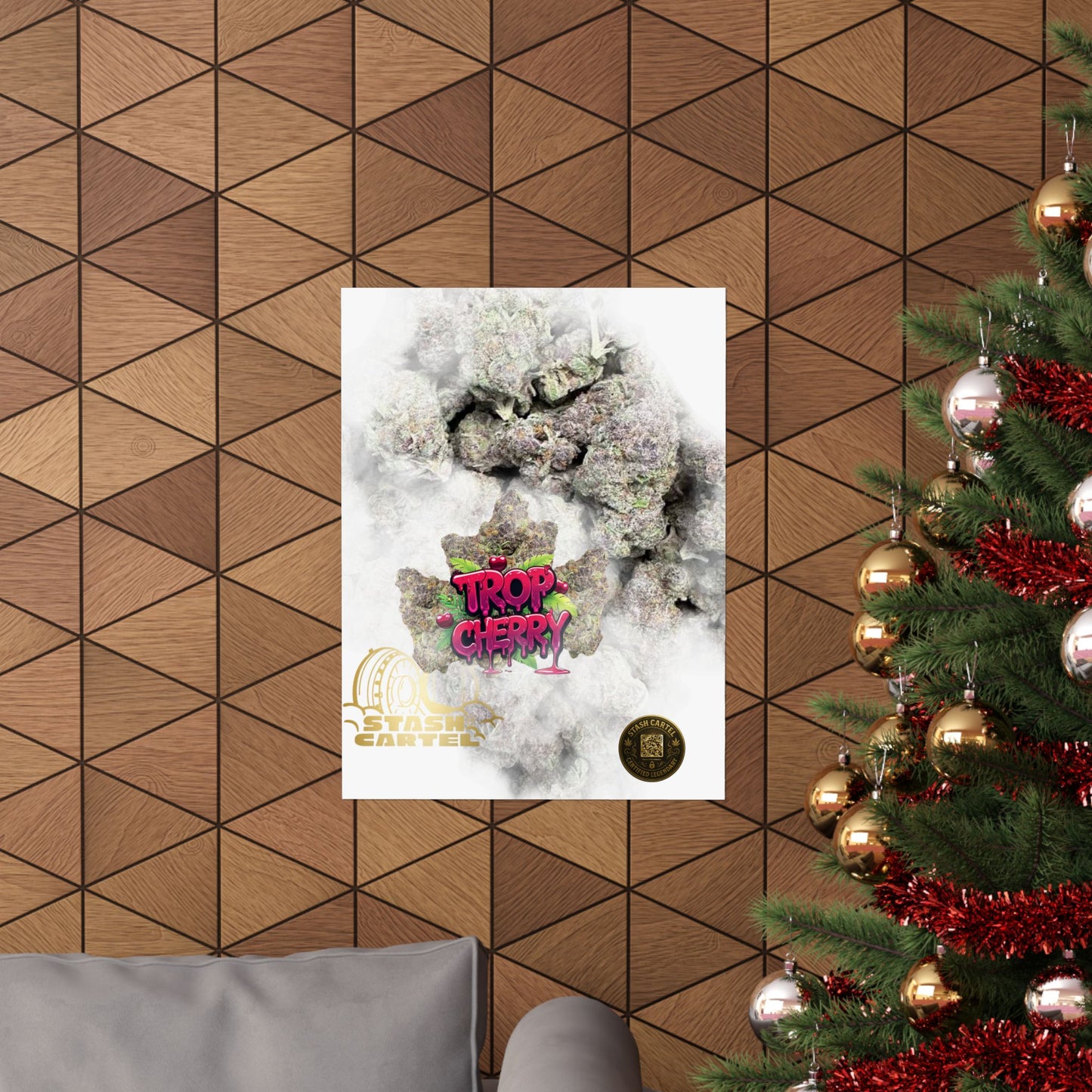 🍒⚡ Trop Cherry Poster – Sativa Poster for Sweet Energy & Focus