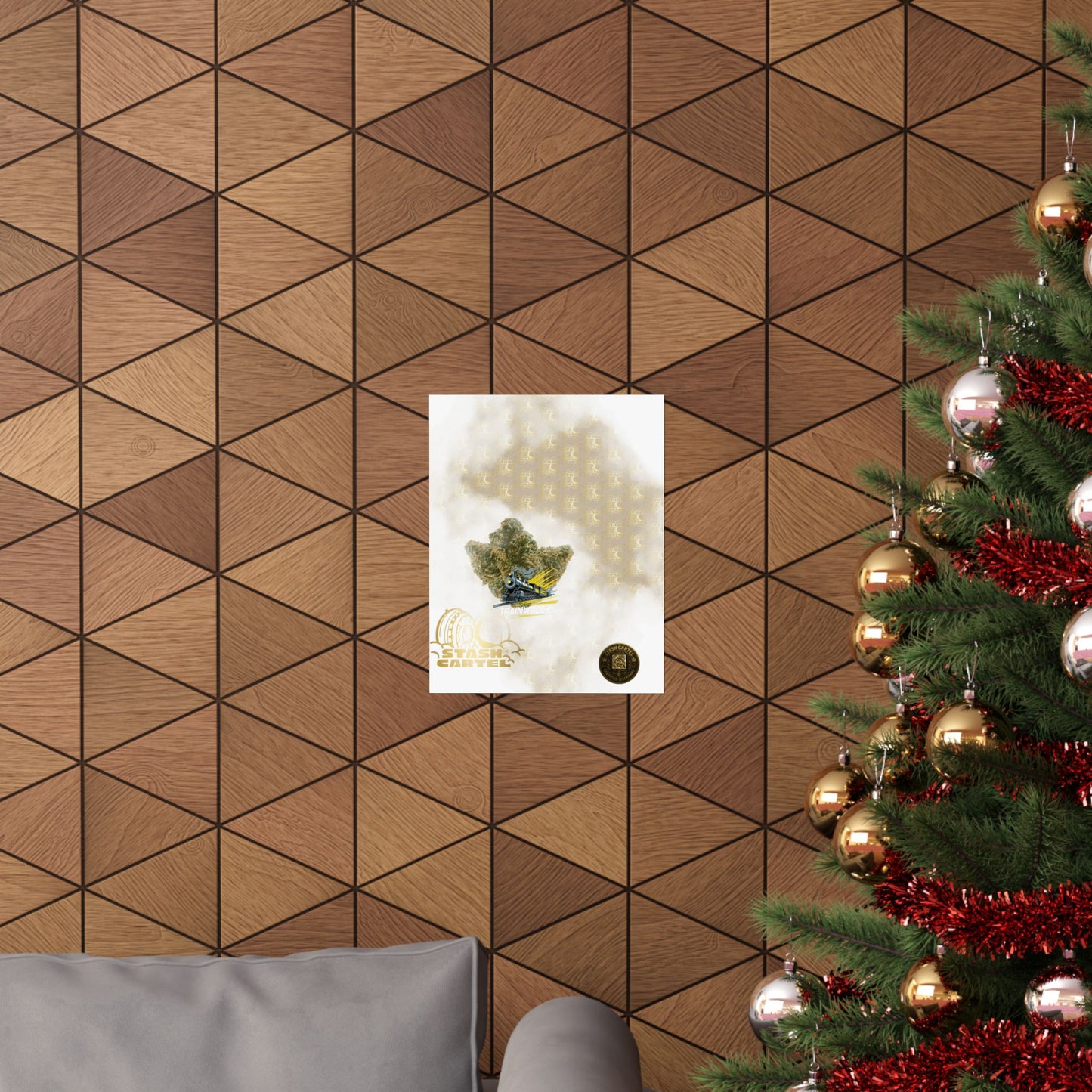 🚂⚡ Trainwreck Poster – High-Voltage Sativa Wall Art for Focus & Flow