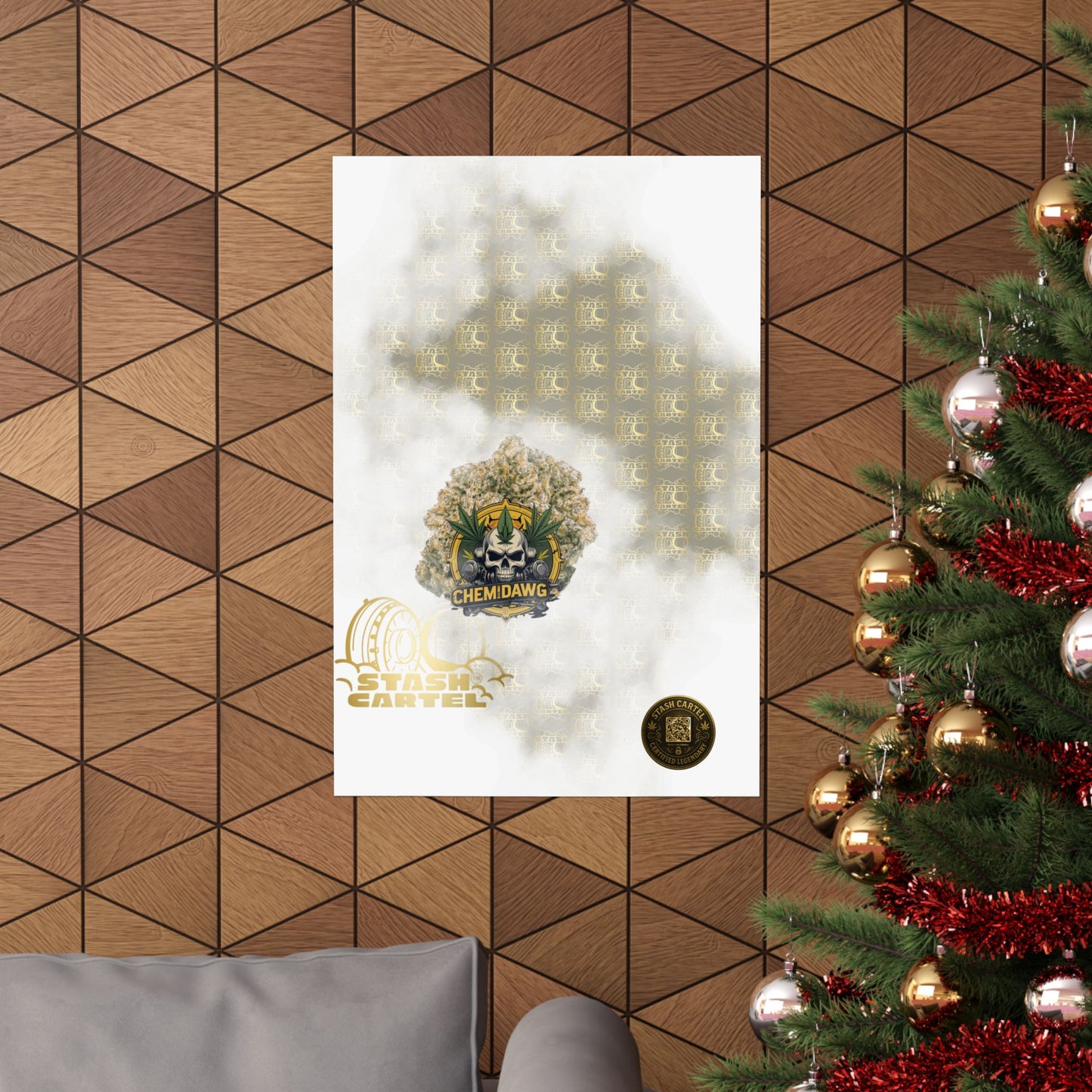 🧪⛽ Chemdawg Poster – Classic Gas Strain Wall Art with Heavy Hybrid Energy