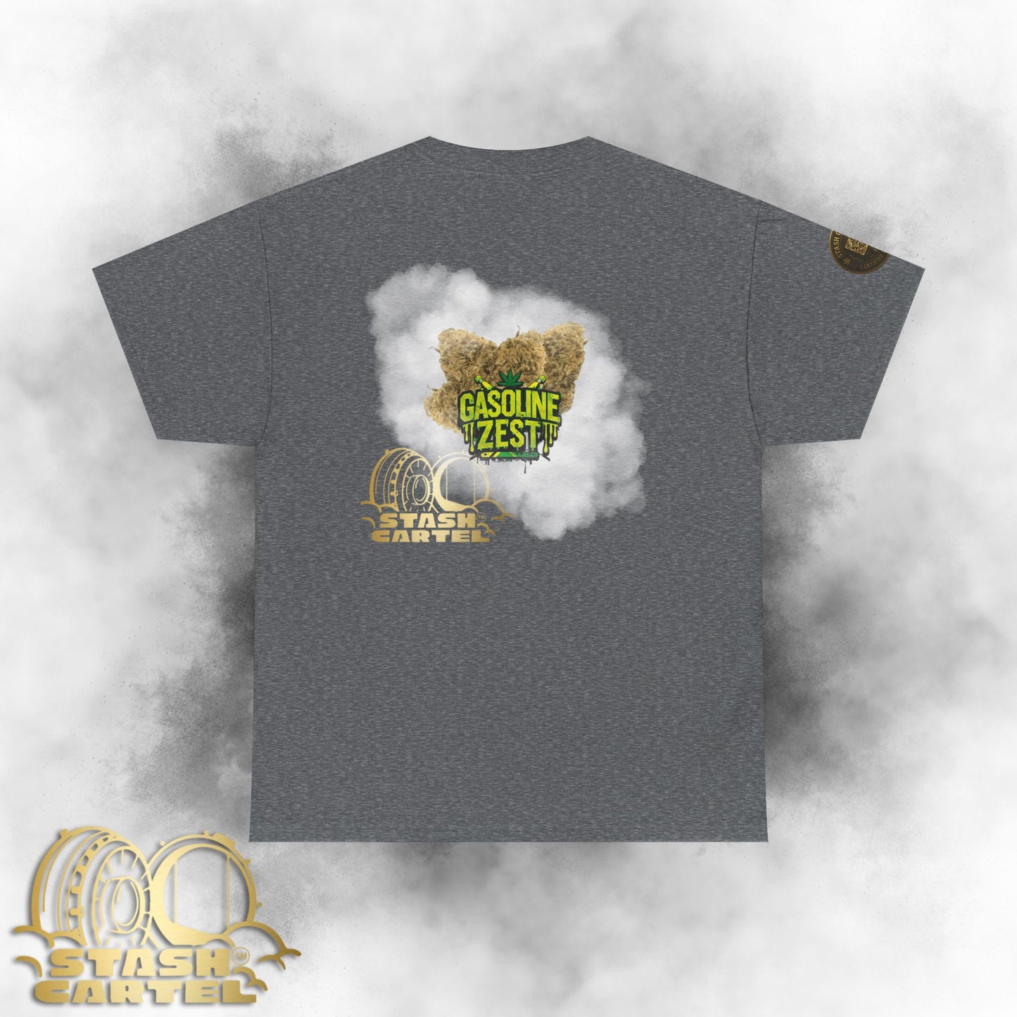 Gasoline Zest Tee – Citrus-Fueled Power Unisex Cotton Tee
