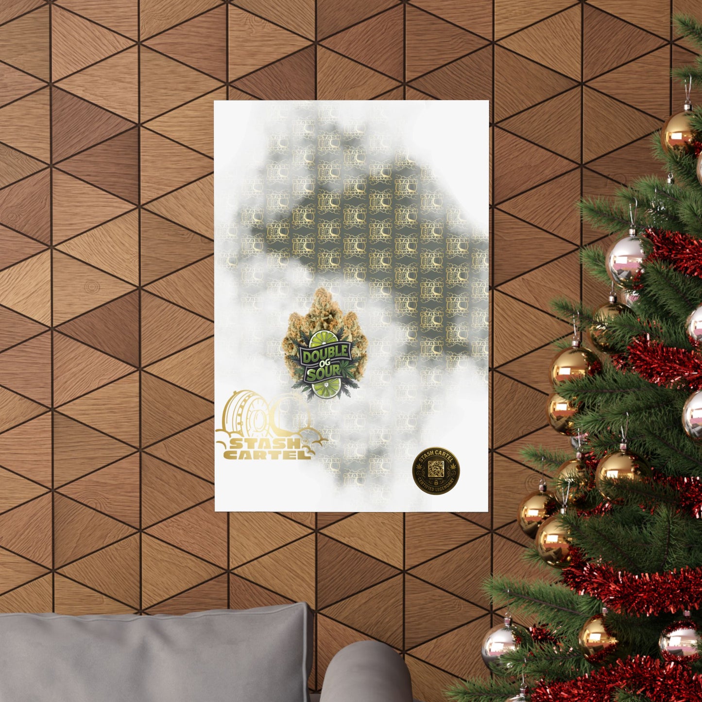 🔋⛽ "Double OG Sour" Indica-Hybrid Poster – Heavy Gas, Deeper Vibes