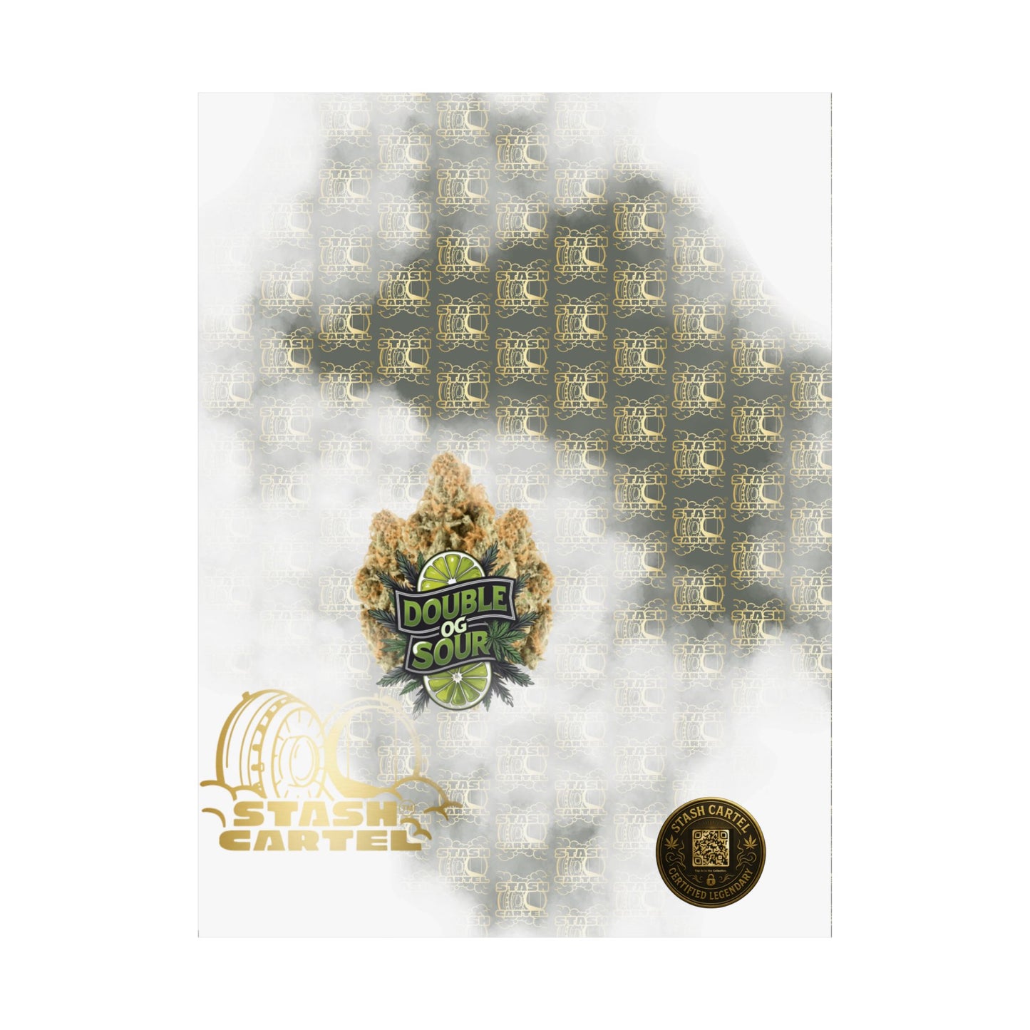 🔋⛽ "Double OG Sour" Indica-Hybrid Poster – Heavy Gas, Deeper Vibes