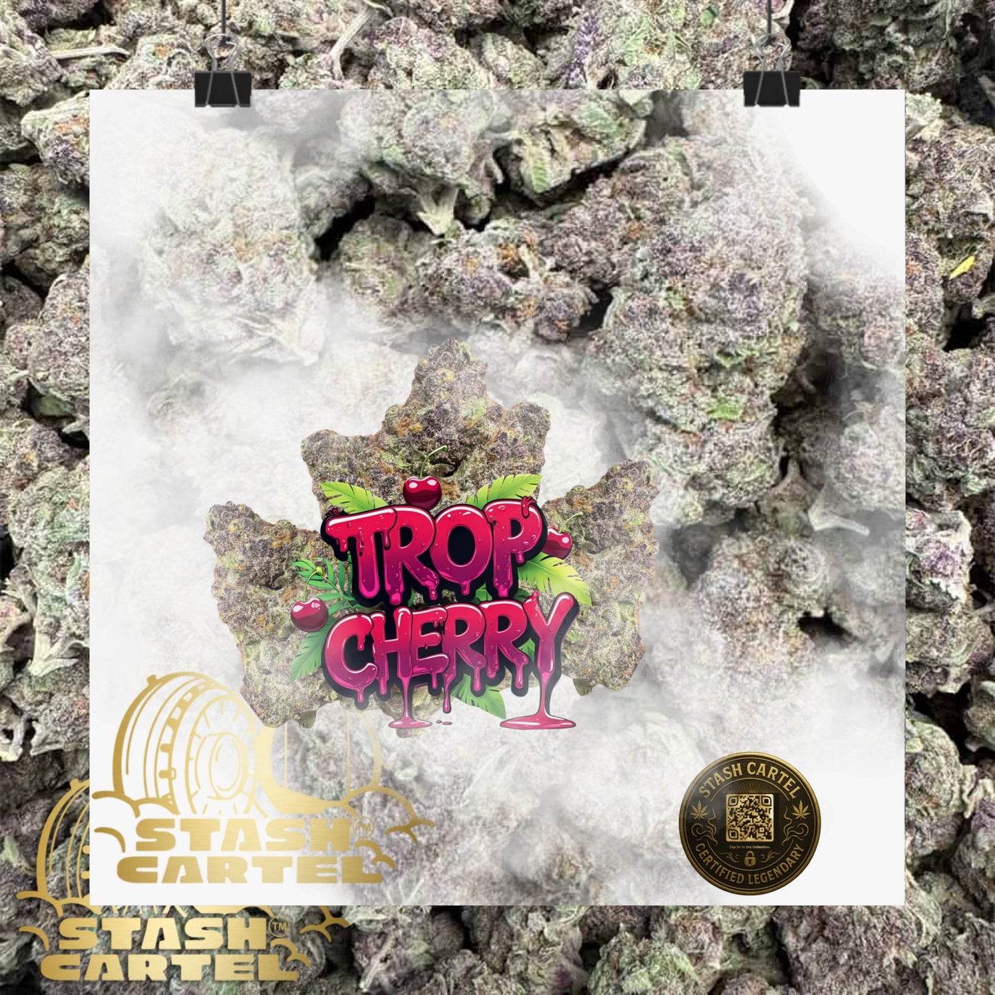 🍒⚡ Trop Cherry Poster – Sativa Poster for Sweet Energy & Focus
