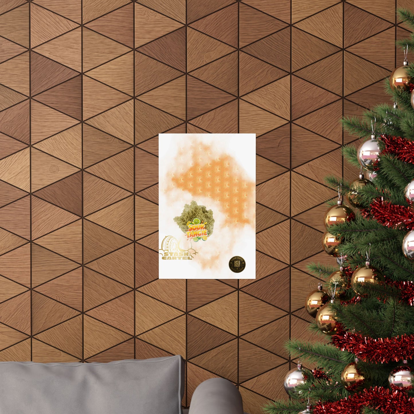 🍊⚡ Sour Tangie Poster – Citrus-Forward Sativa Poster with Diesel Drive