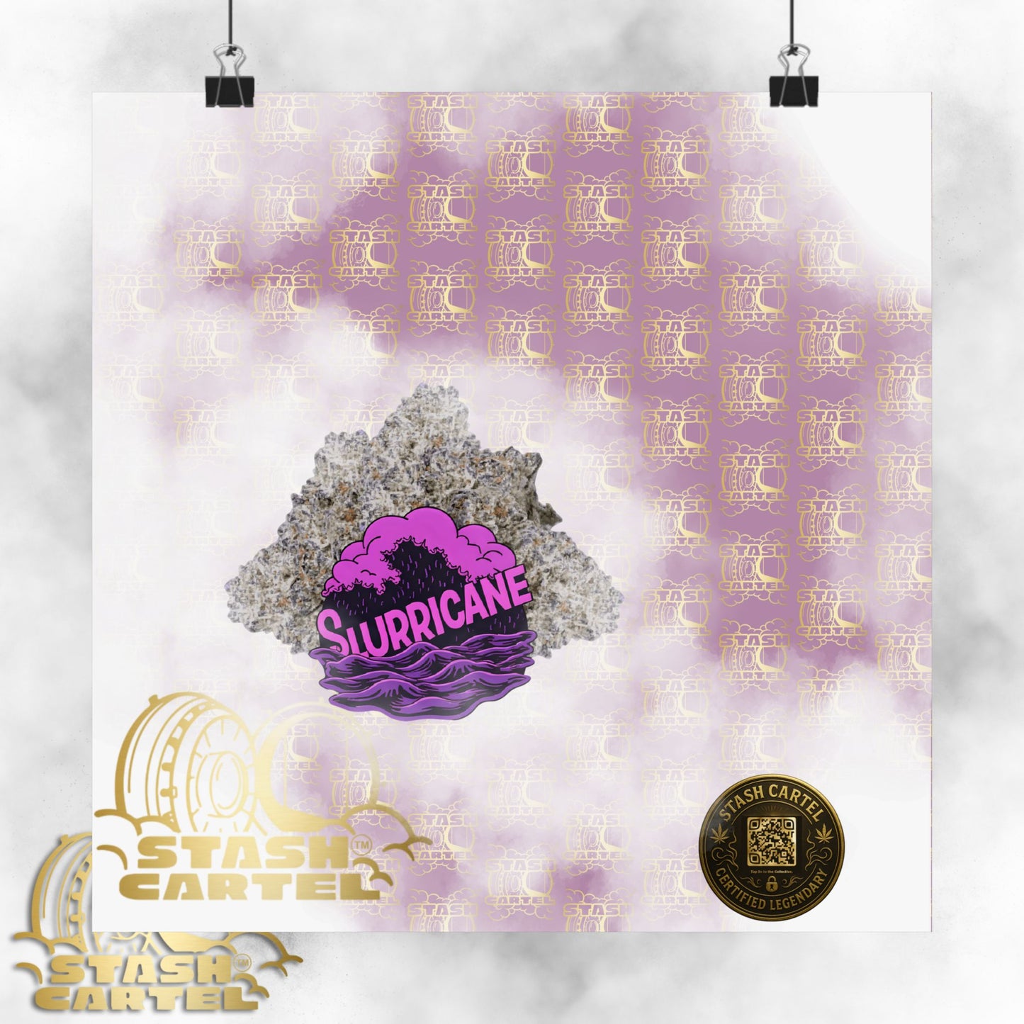 🌪️💜 Slurricane Poster – Indica Power Poster with Creamy Grape Terps